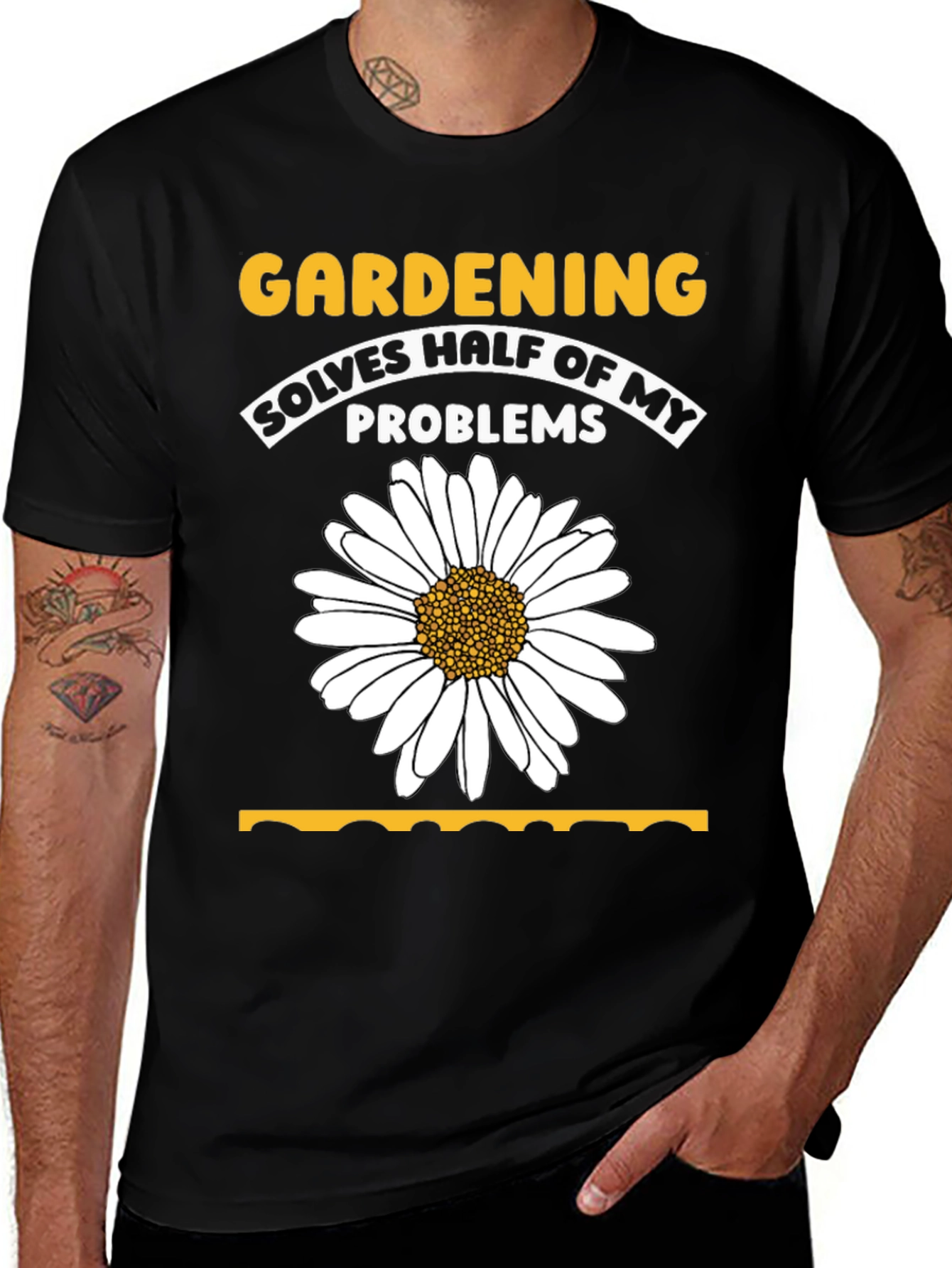 Variant 4 of Gardening Solves My Problems T-Shirt