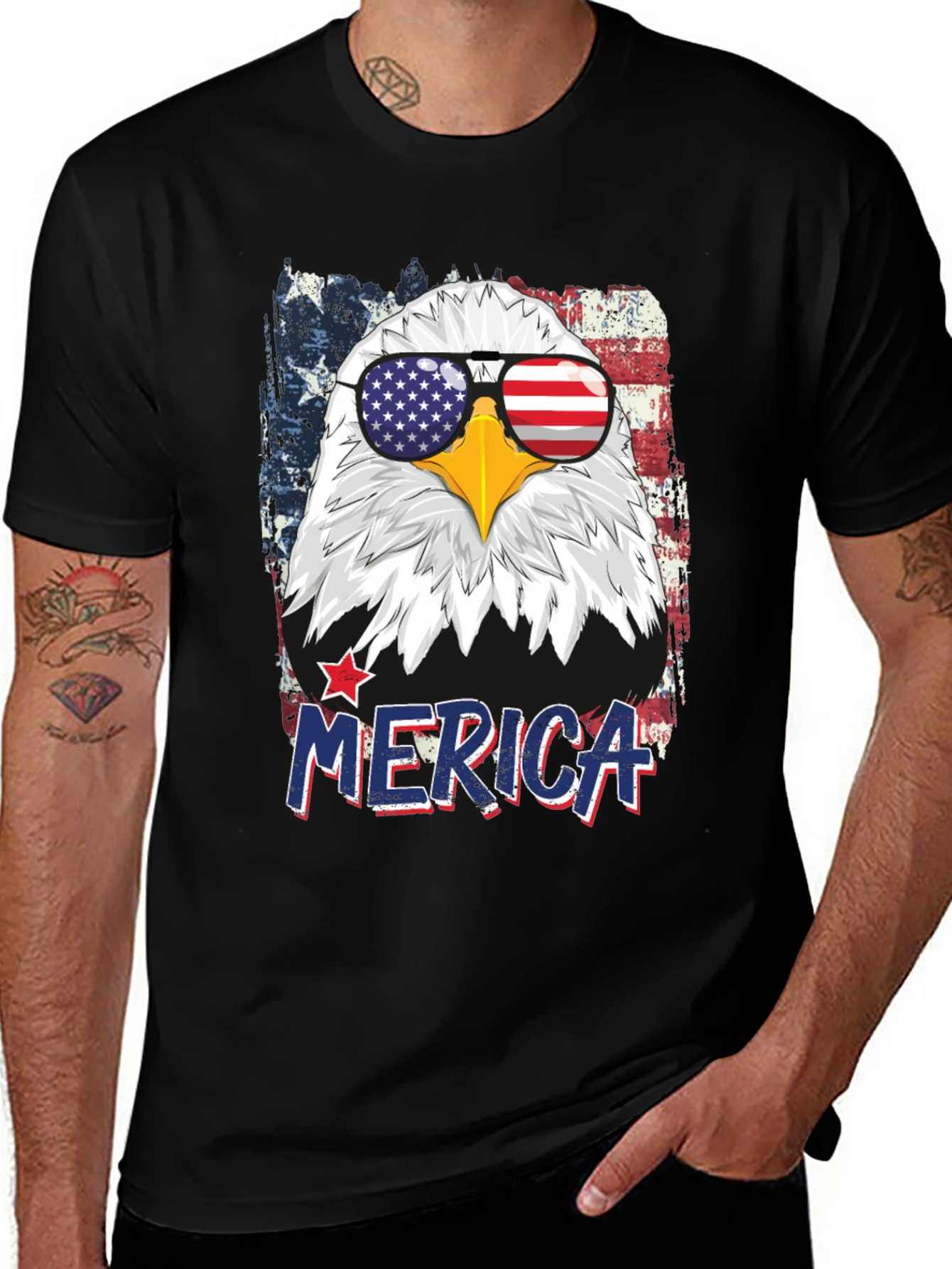 Variant 28 of Patriotic Eagle Graphic Tee