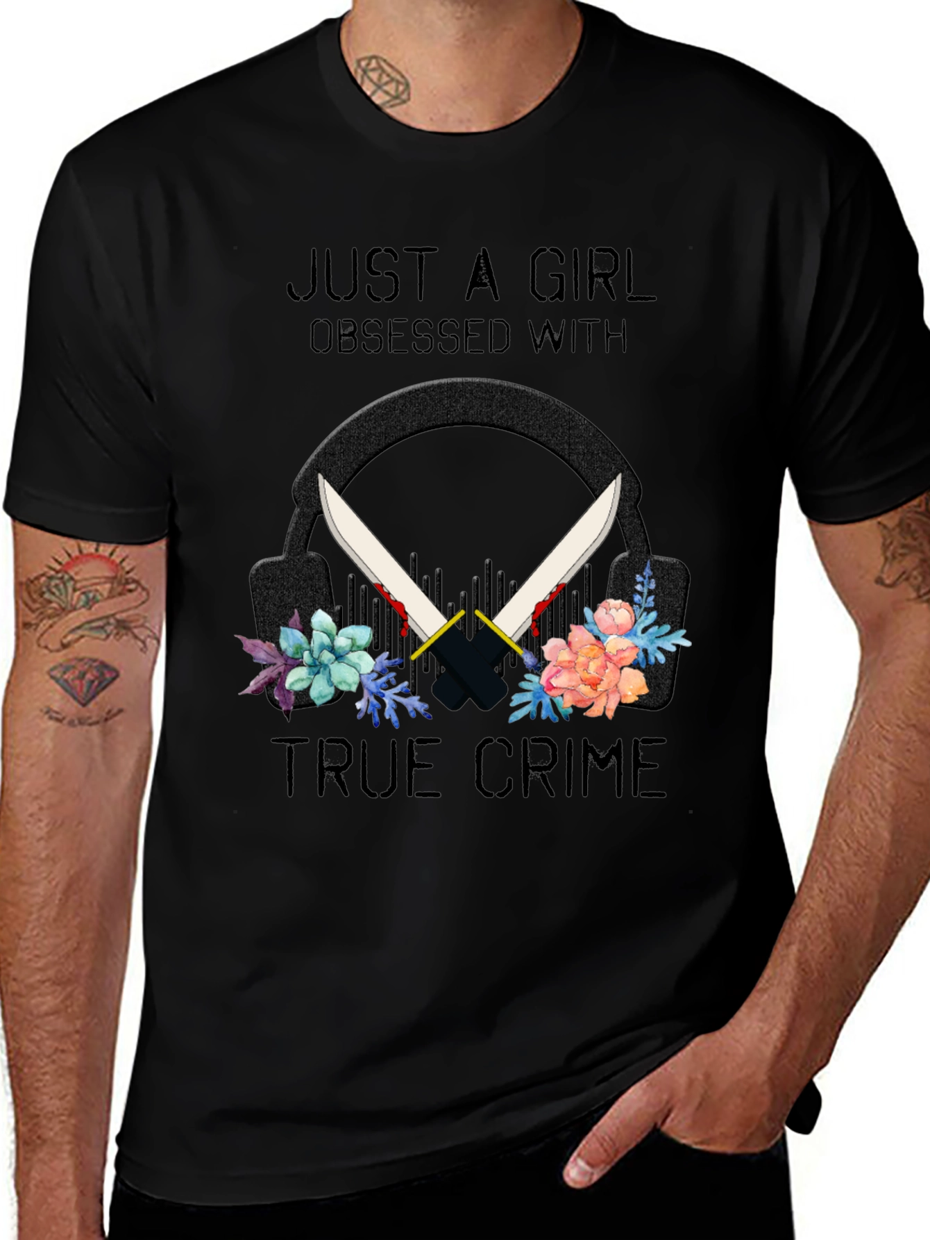 True Crime Obsessed Girl's Tee