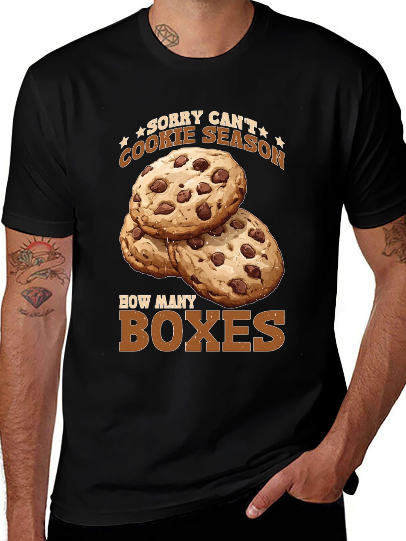 Variant 27 of Funny Cookie Season T-Shirt - How Many Boxes?