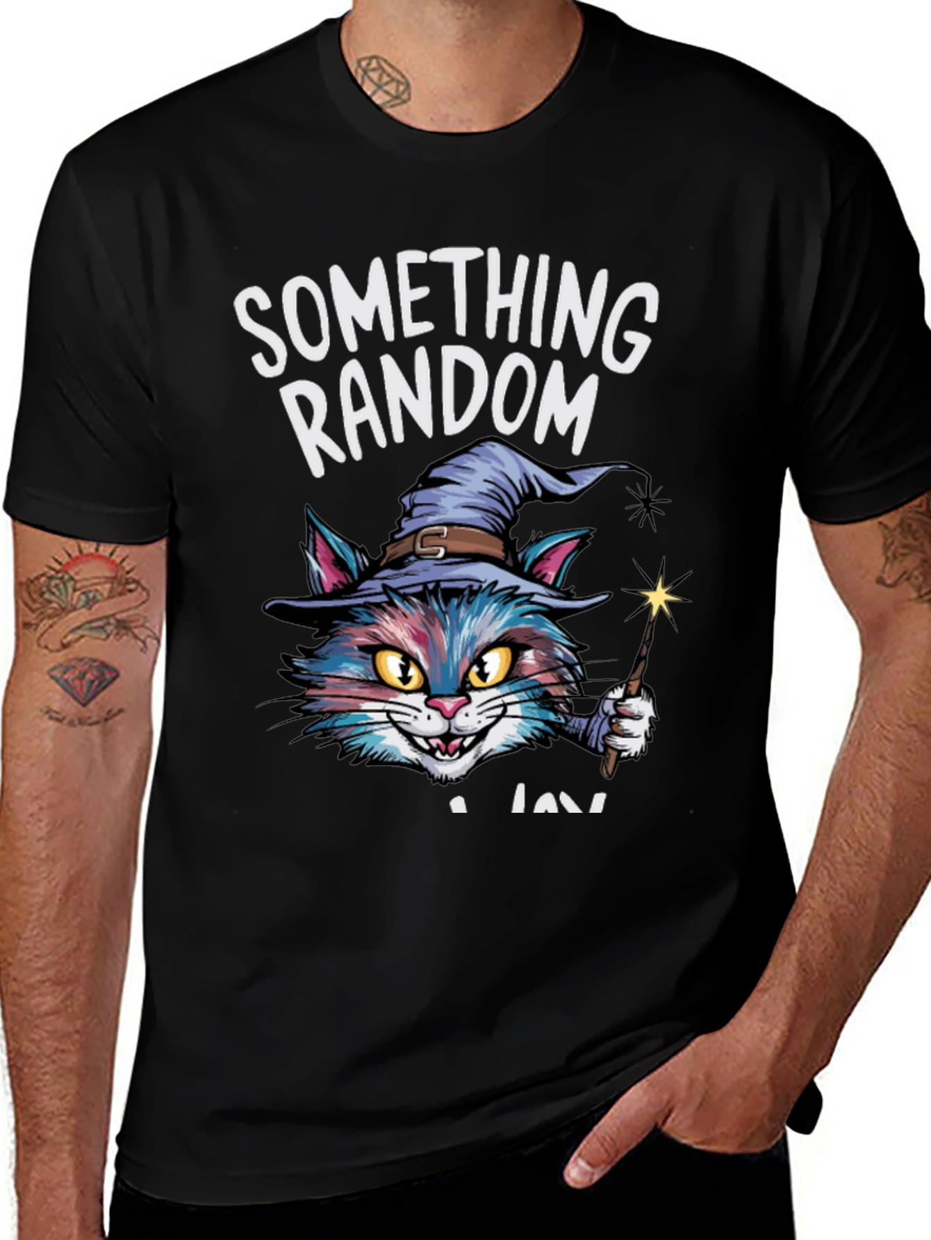 Variant 11 of Something Random Cat Wizard T-Shirt - Unisex