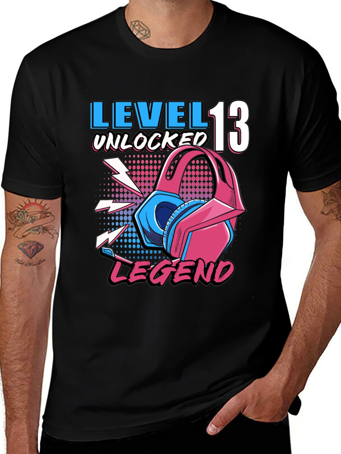 Variant 4 of Level 13 Unlocked Legend Gamer T-Shirt