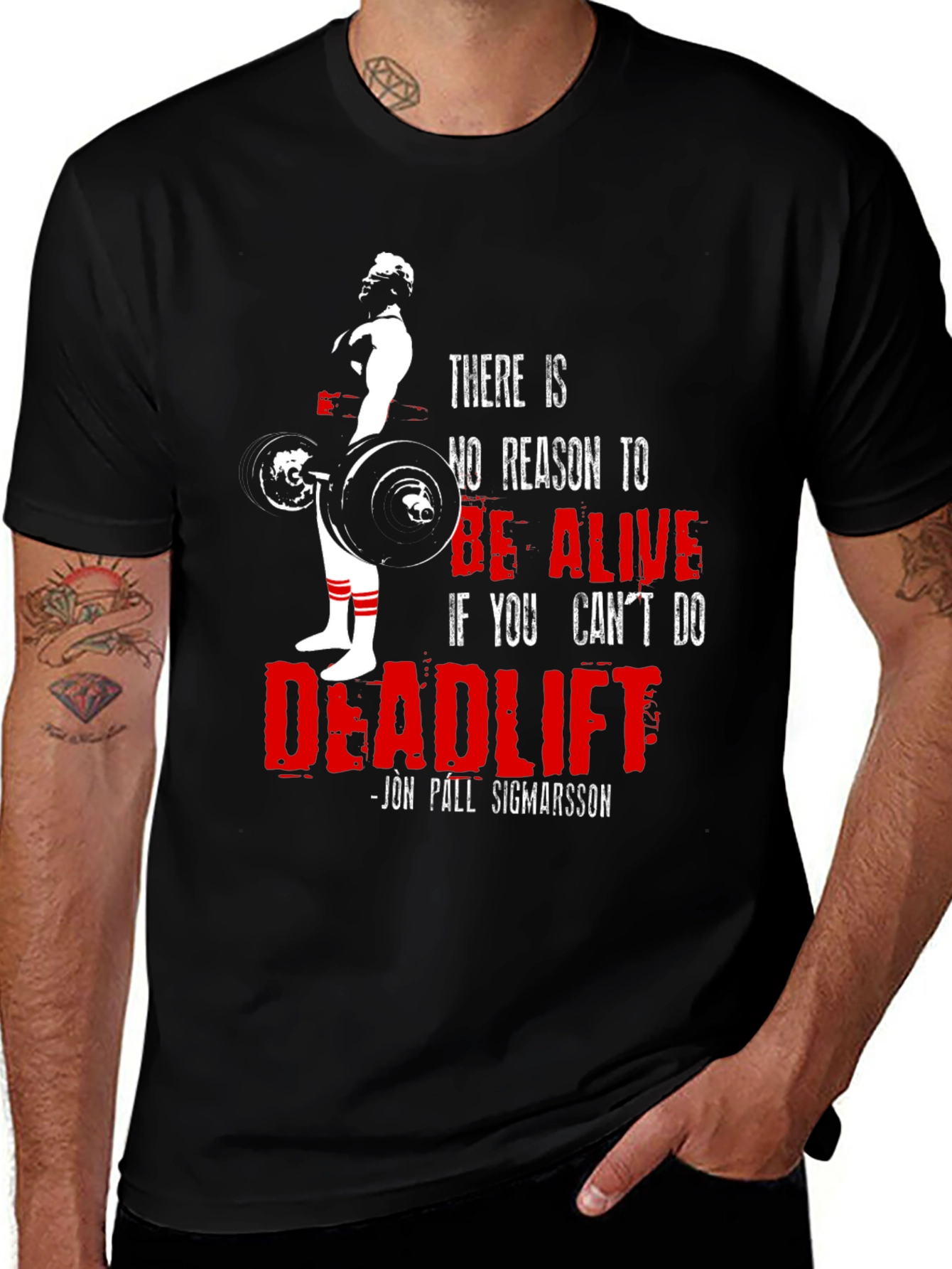 Variant 3 of Deadlift Motivation T-Shirt - Gym Workout Apparel
