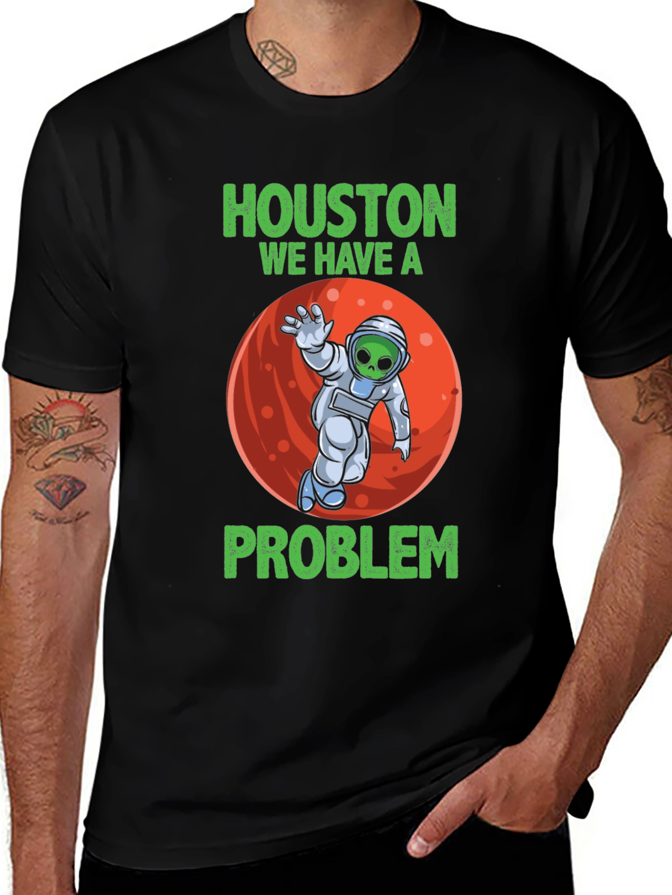 Variant 24 of Houston We Have a Problem Alien T-Shirt