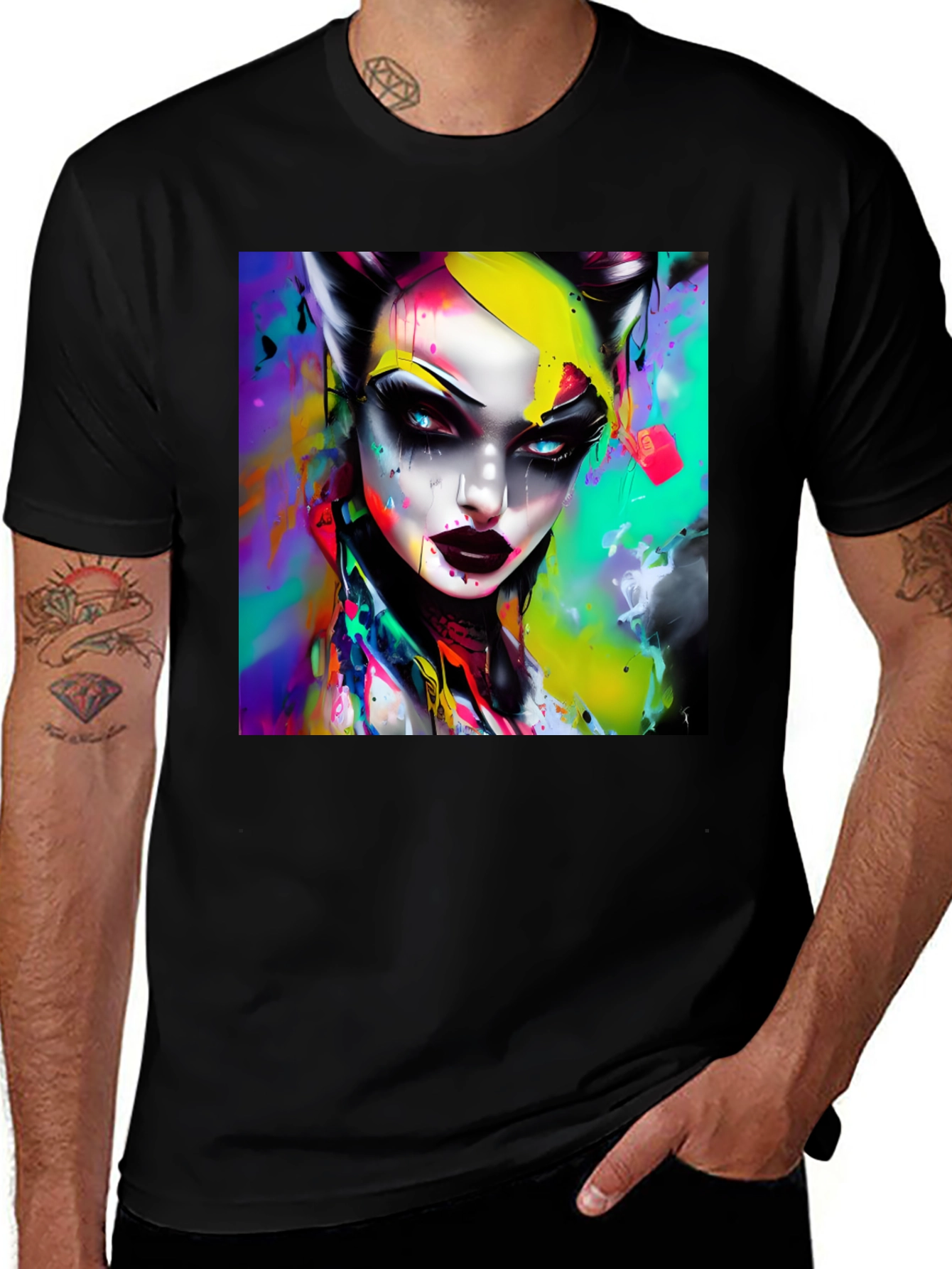 Variant 24 of Vibrant Artistic Graphic Tee - Bold & Unique Design