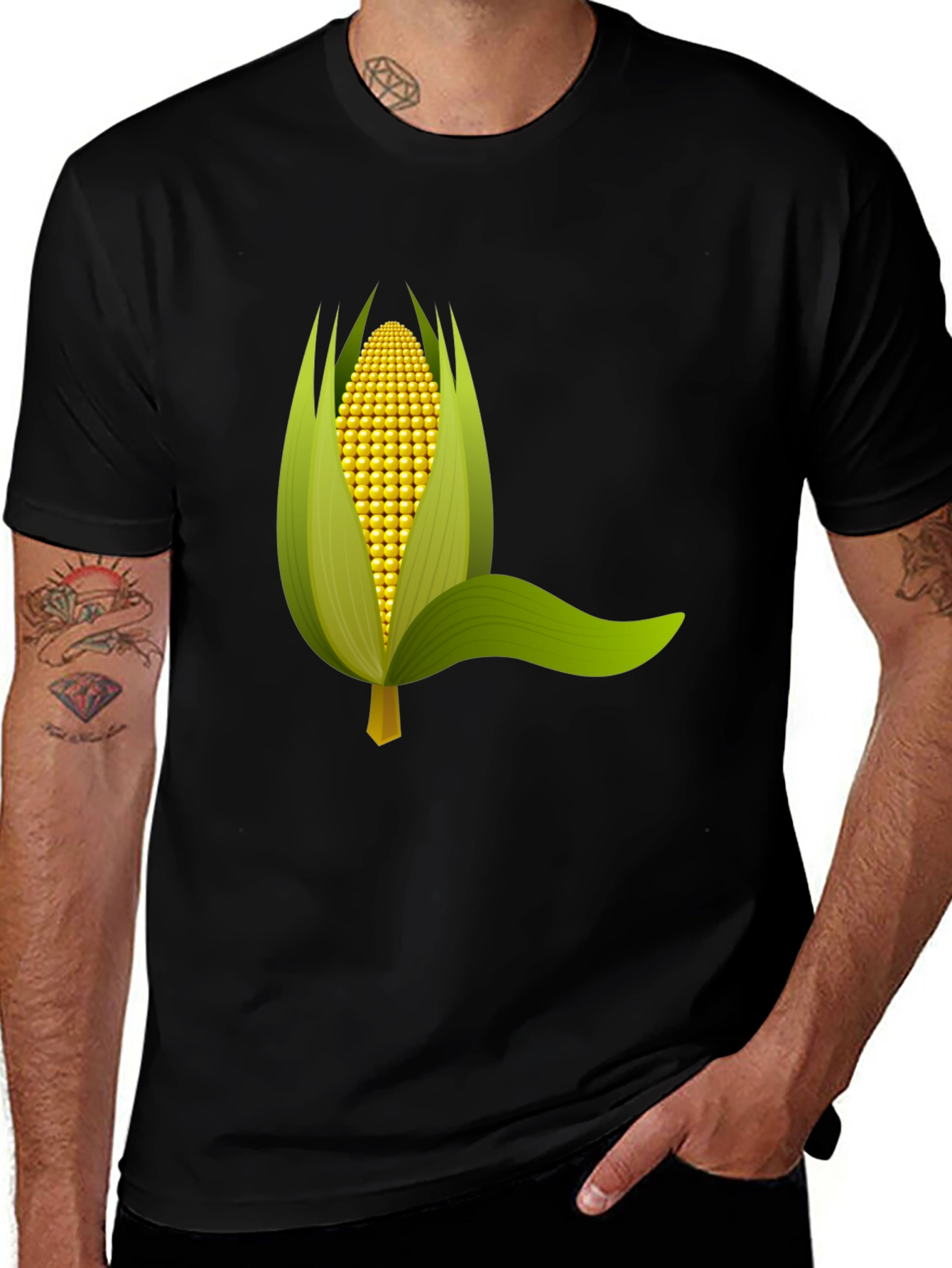 Variant 30 of Corn Graphic Tee - Farm Fresh Style