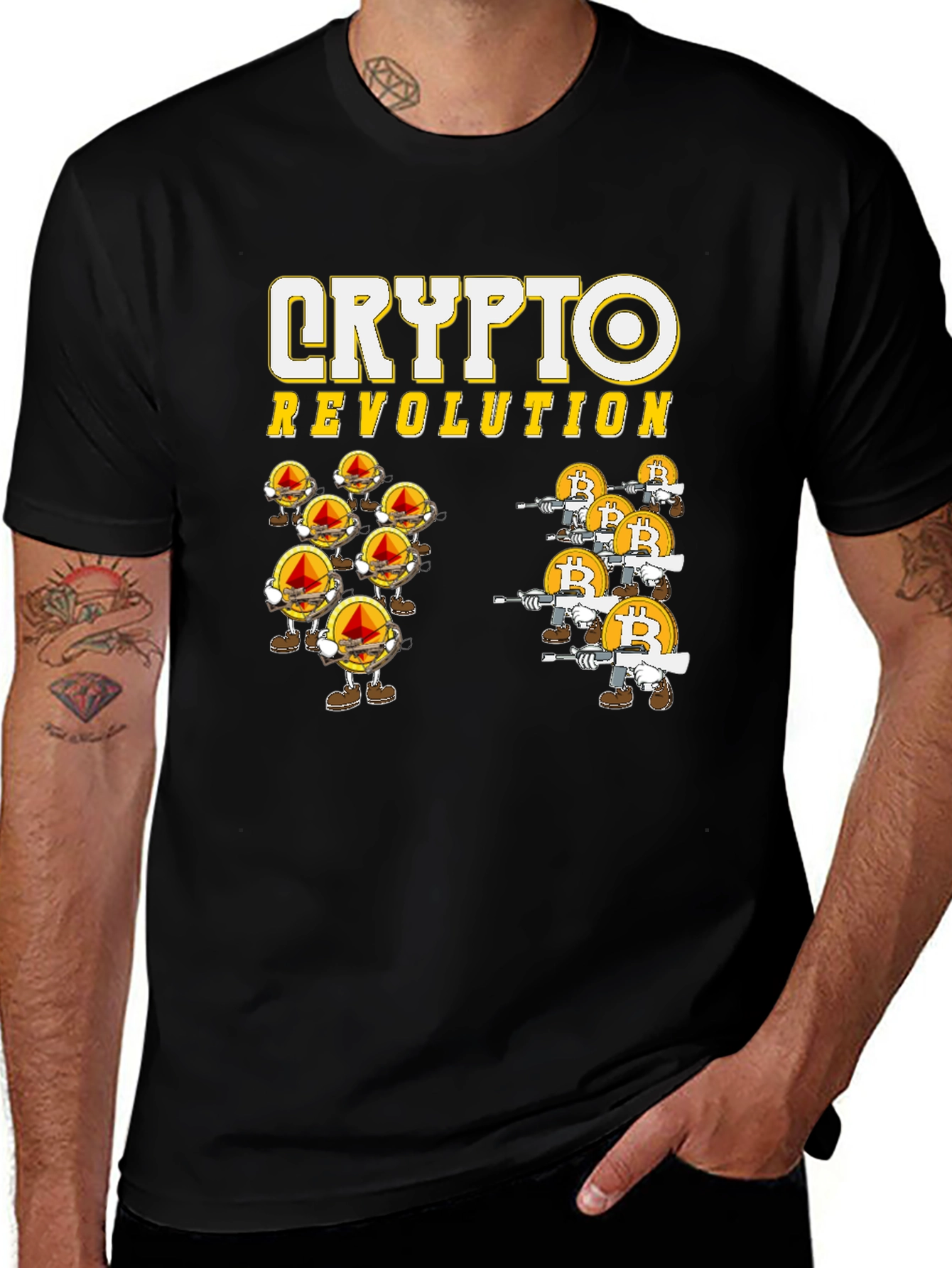 Variant 28 of Crypto Revolution Graphic T-Shirt