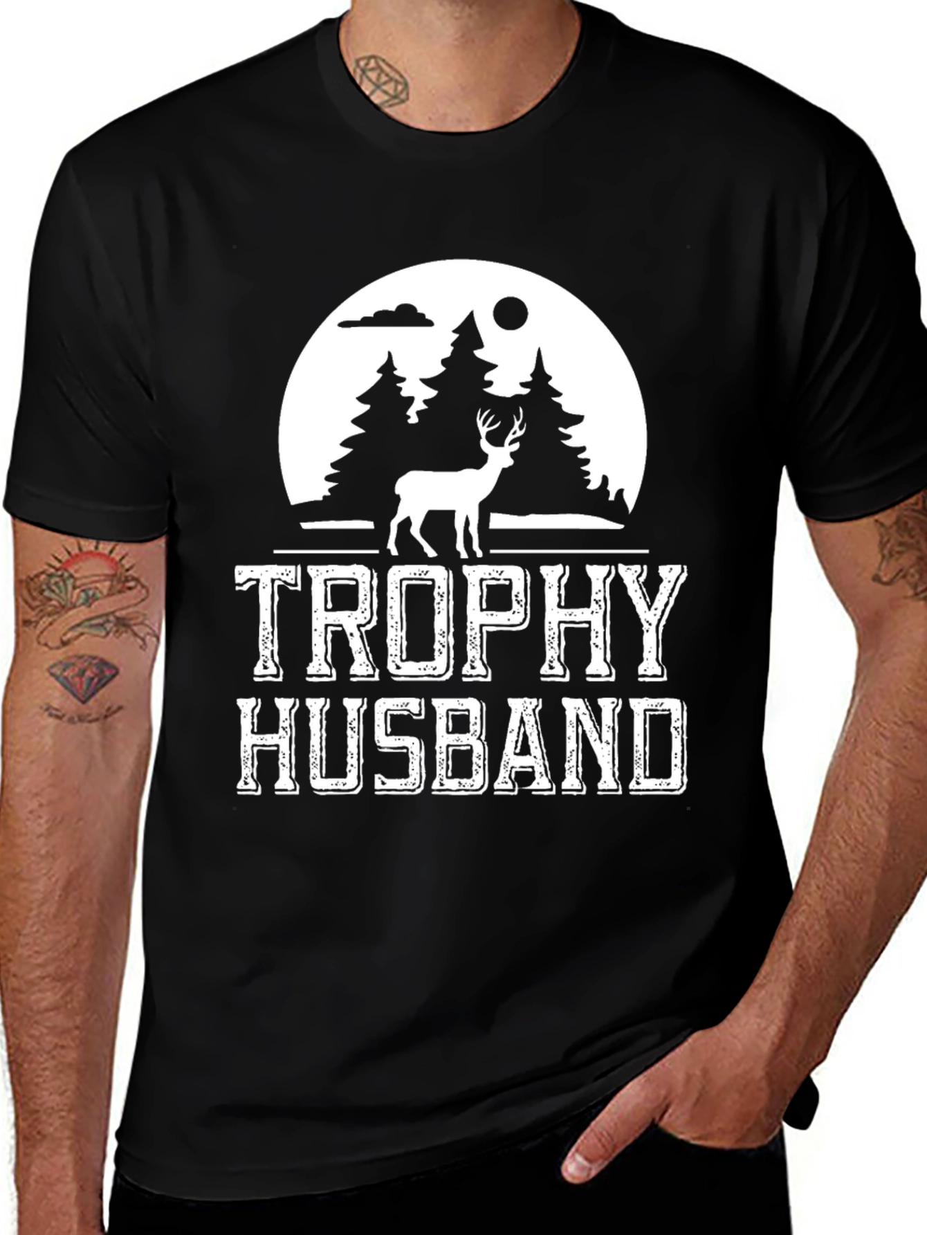Trophy Husband Deer Hunting Graphic Tee