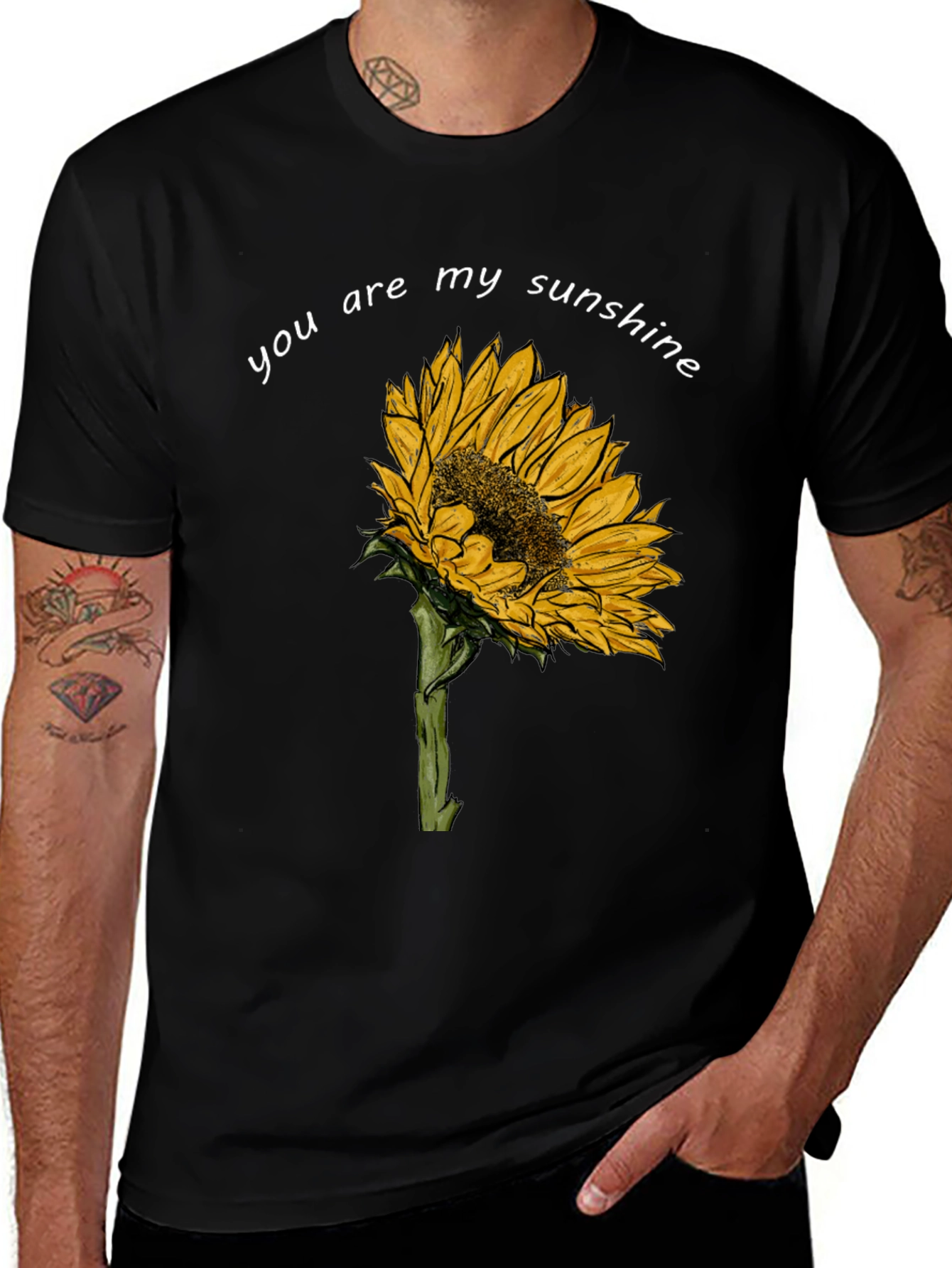 Sunflower T-Shirt - You Are My Sunshine Graphic Tee