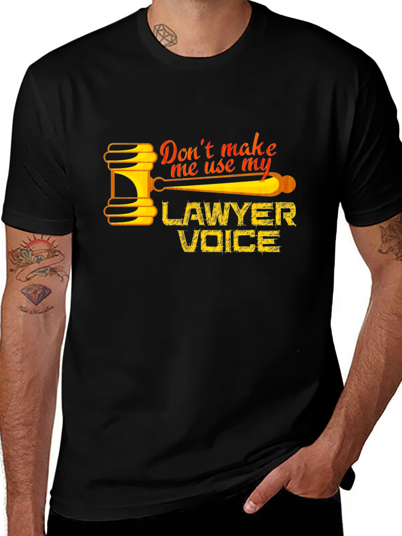 Lawyer Voice T-Shirt - Funny Attorney Gift