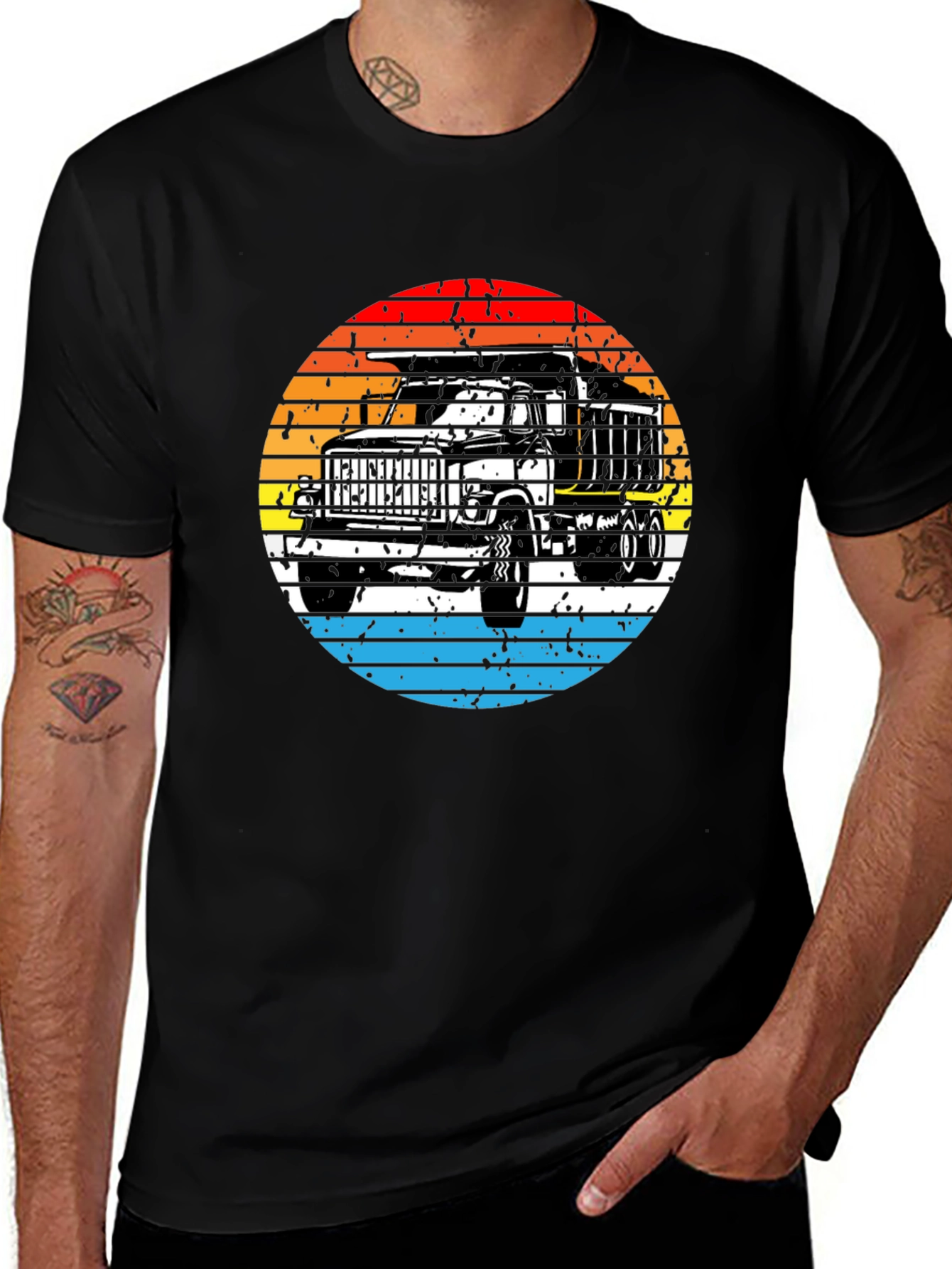 Variant 21 of Retro Truck Graphic T-Shirt - Vintage Style