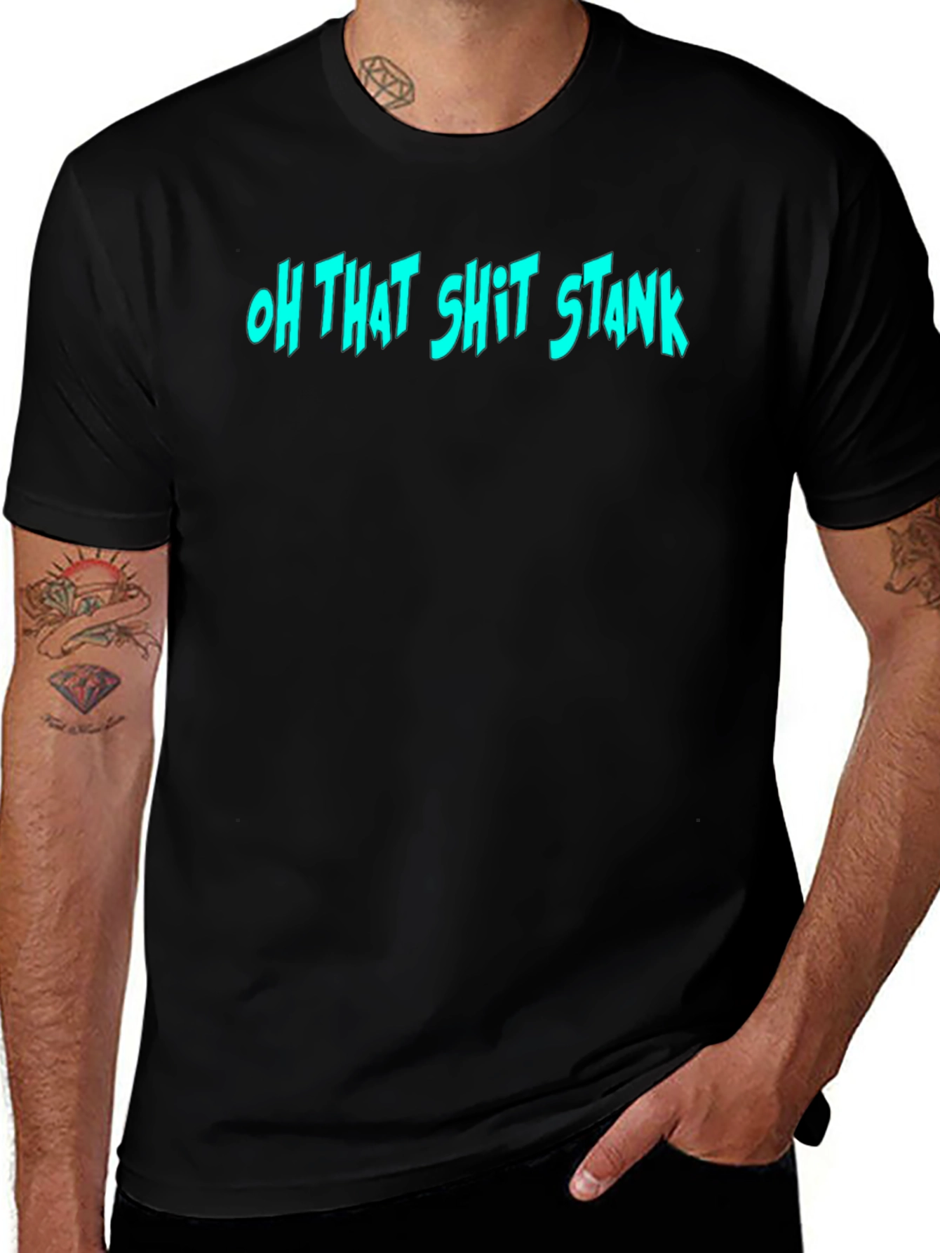 Variant 26 of Oh That Stank Black Graphic Tee