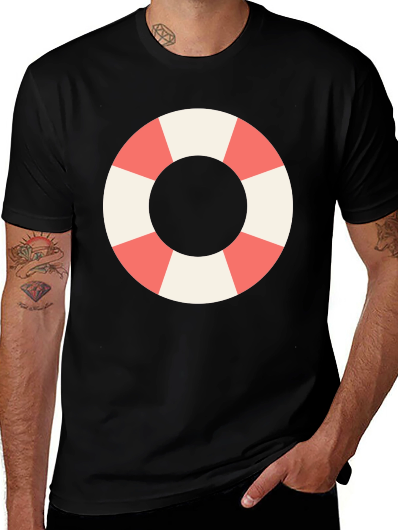 Variant 28 of Nautical Life Preserver T-Shirt