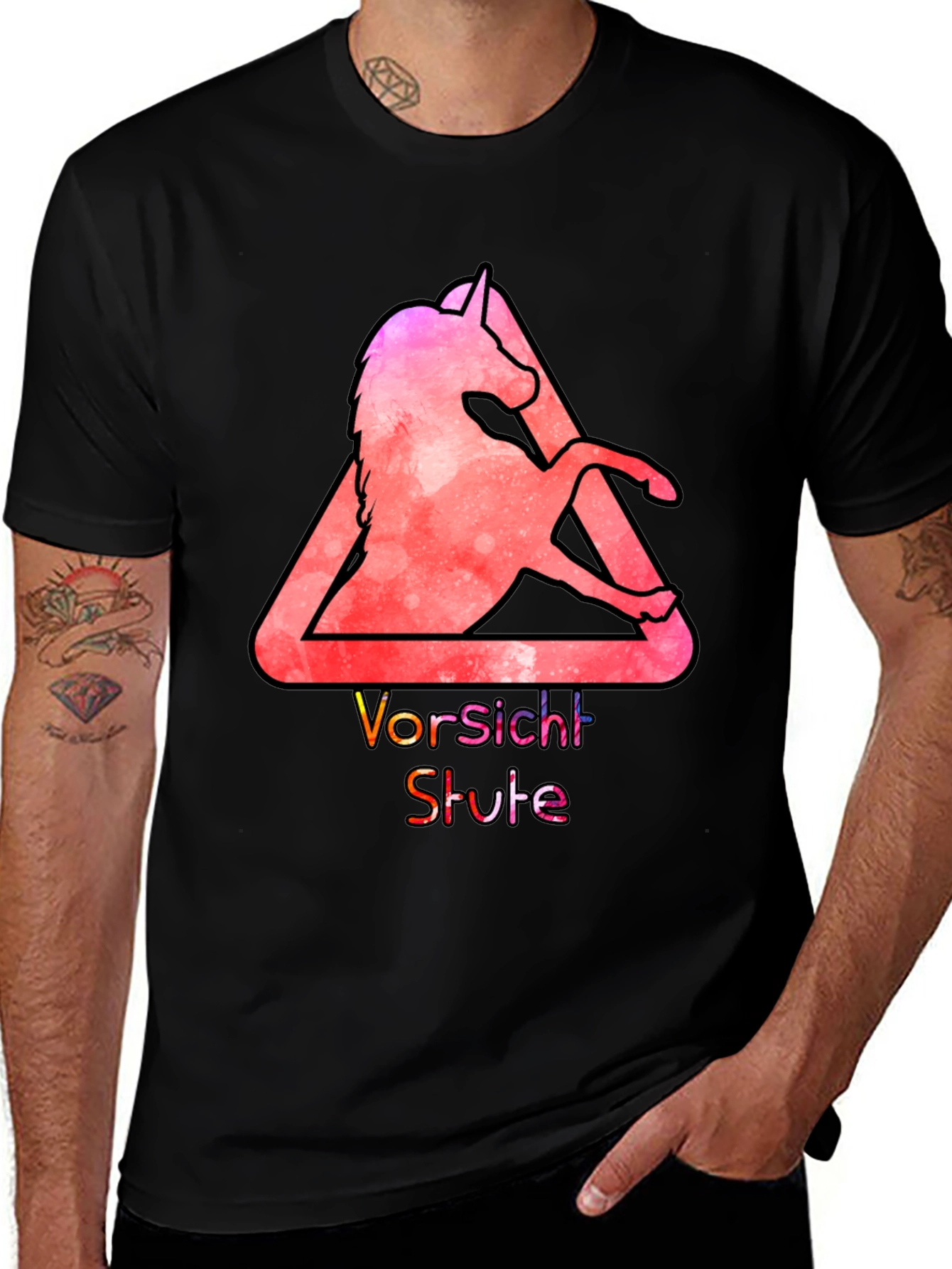 Variant 10 of Unicorn 'Vorsicht Stute' Graphic T-Shirt