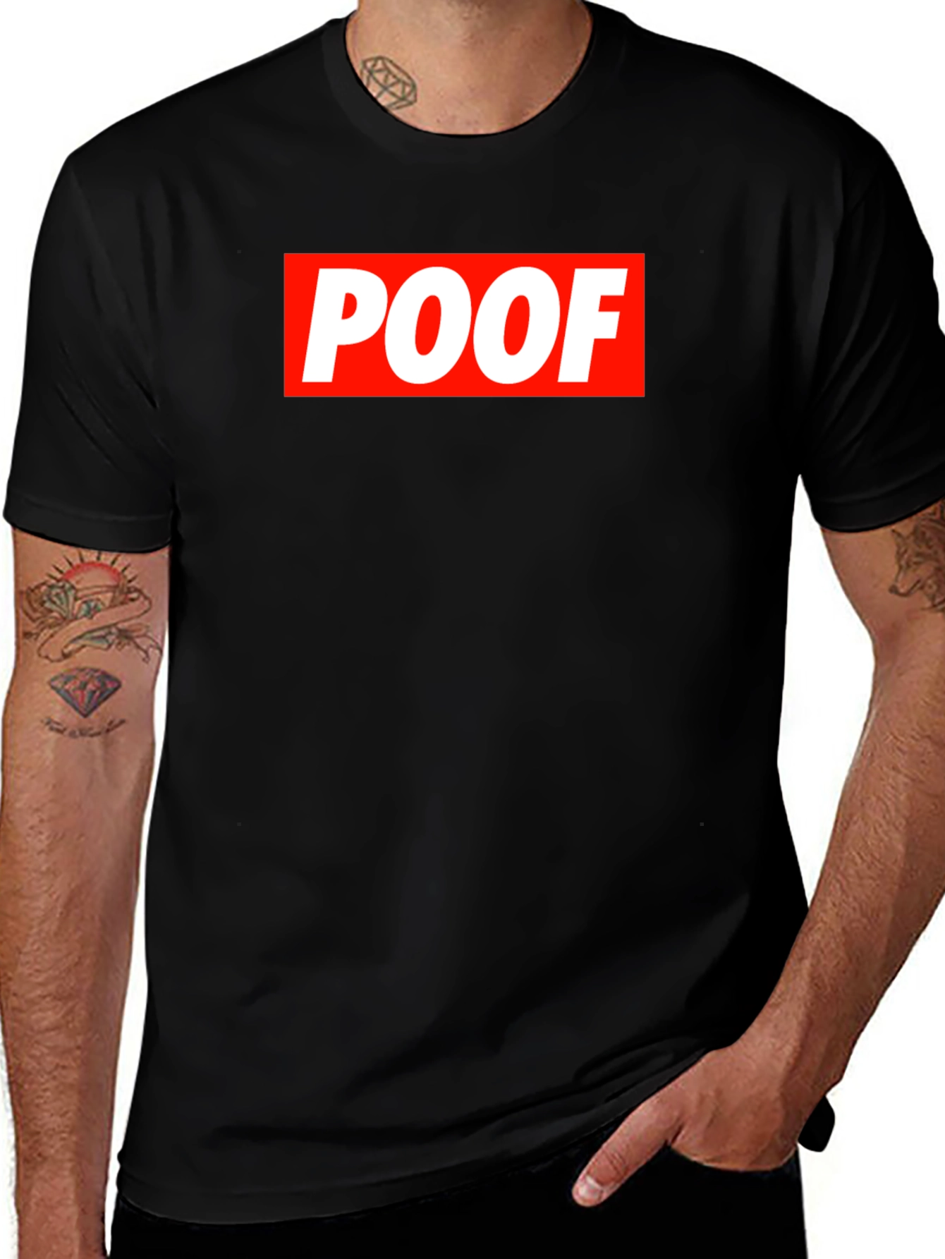 Variant 11 of POOF Logo Graphic T-Shirt - Casual Wear