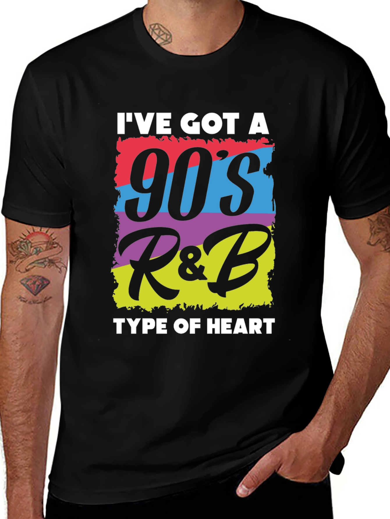 Variant 3 of 90's R&B Heart Graphic T-Shirt
