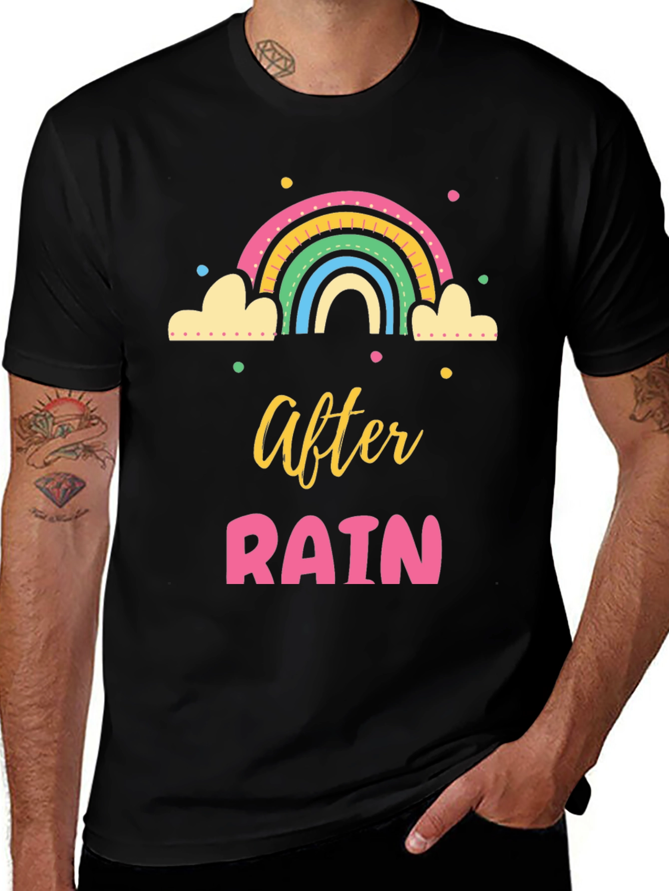 Variant 12 of After Rain Rainbow Graphic T-Shirt