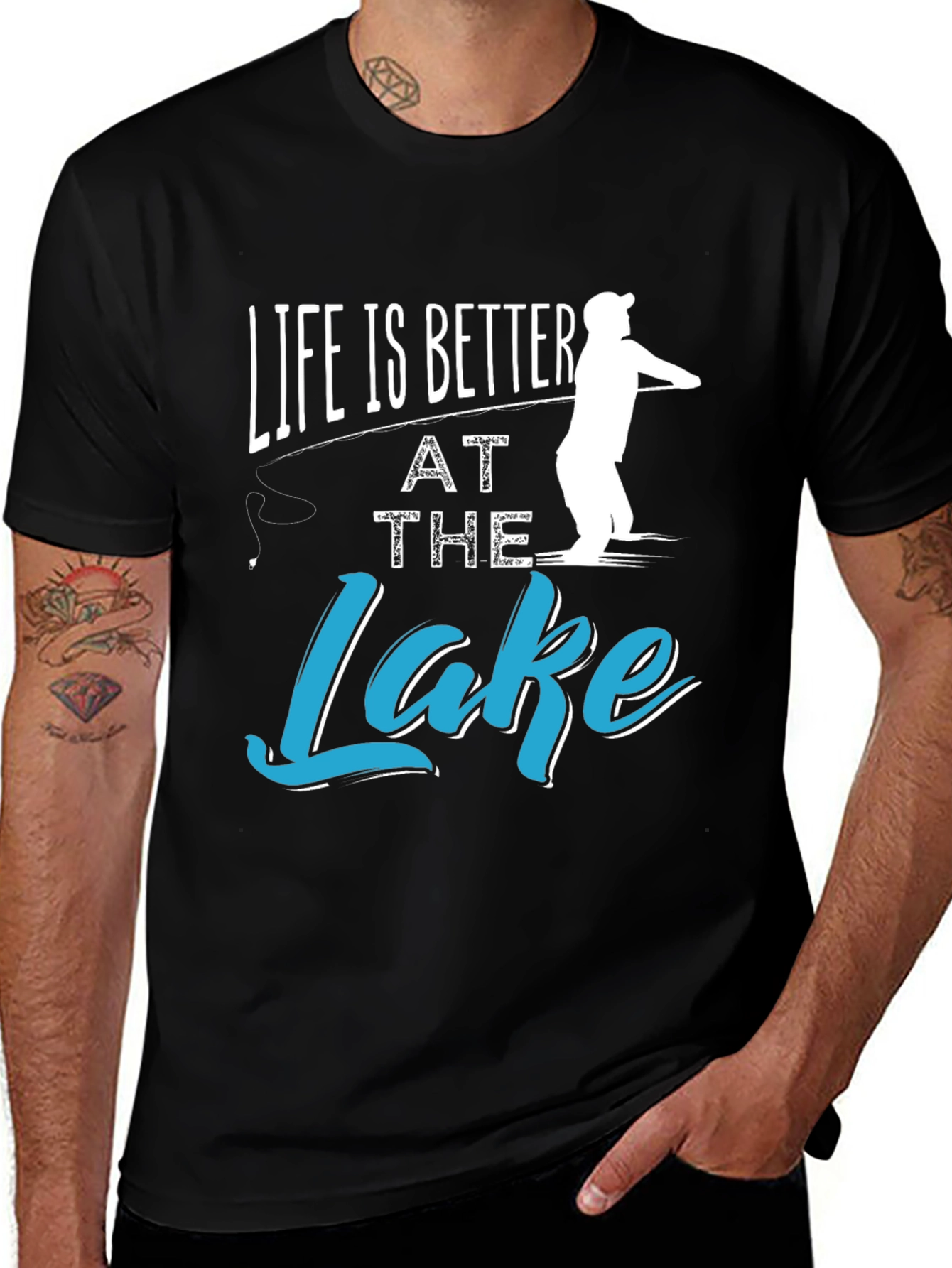 Variant 29 of Life is Better at the Lake Fishing T-Shirt