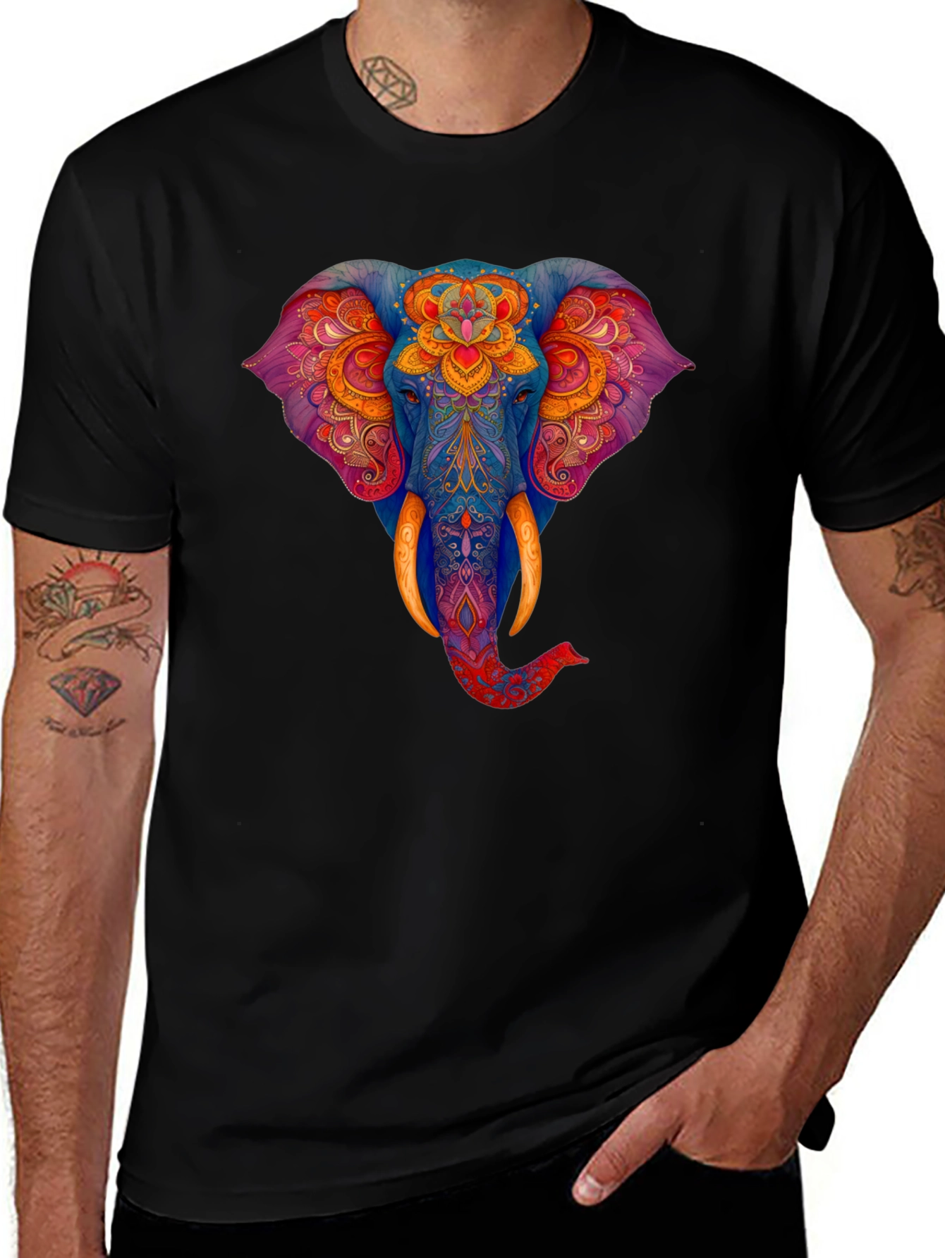 Variant 10 of Elephant Graphic Print Tee