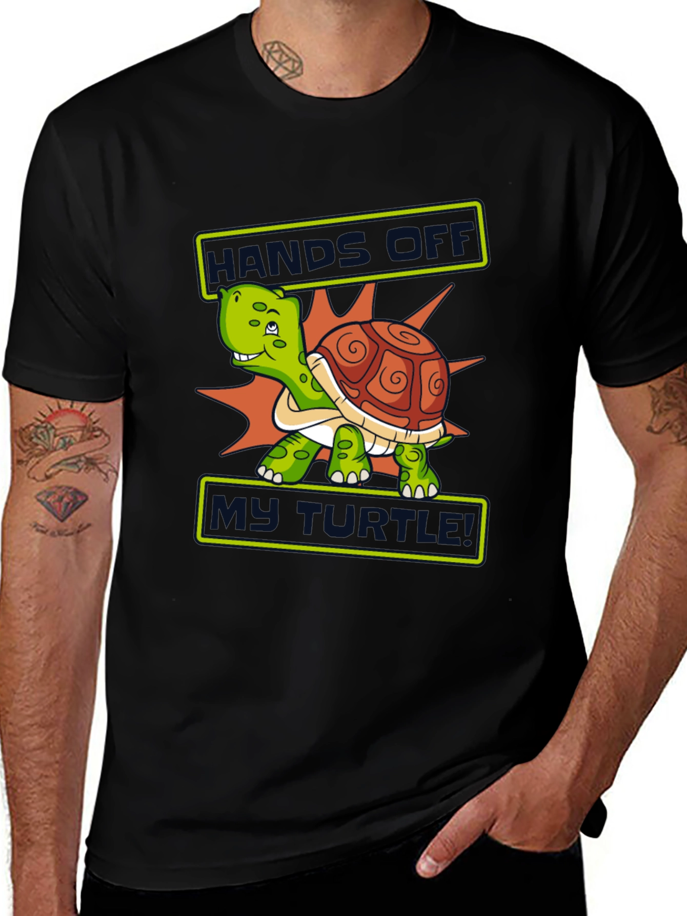 Variant 30 of Hands Off My Turtle Graphic T-Shirt