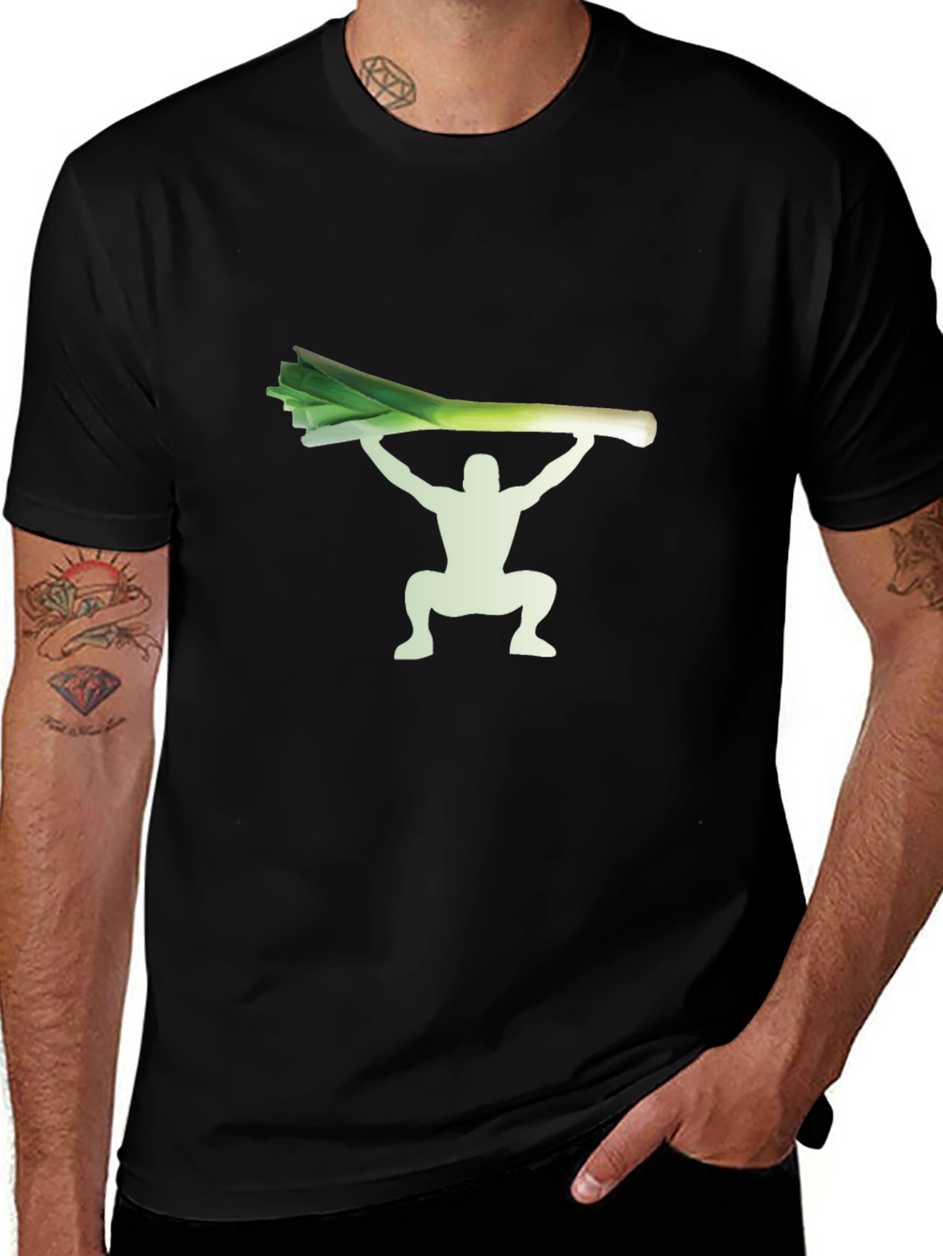 Variant 15 of Leek Lifter T-Shirt - Funny Workout Tee