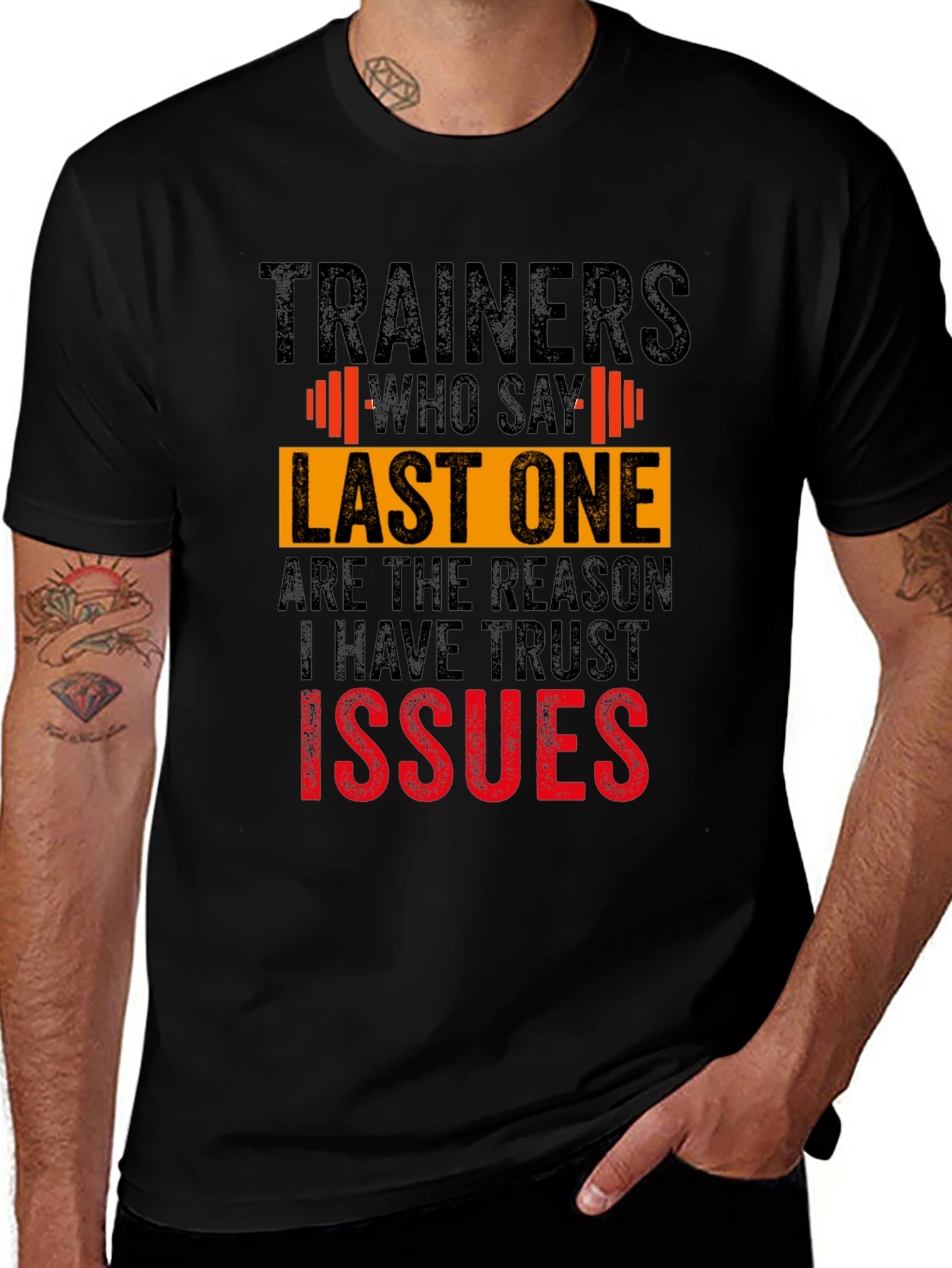 Funny Trainer Trust Issues Graphic Tee