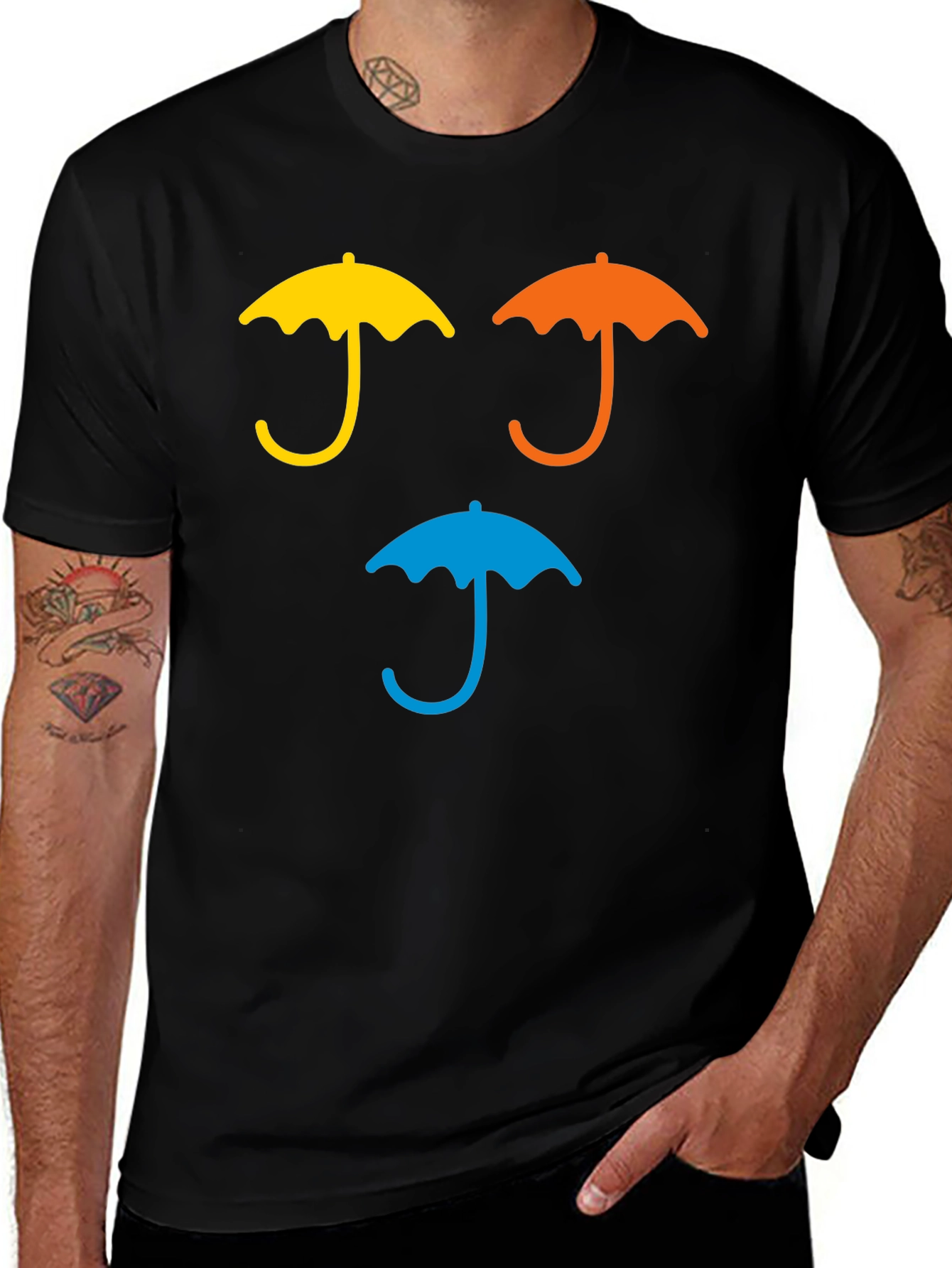 Variant 21 of Umbrella Graphic T-Shirt - Casual Wear
