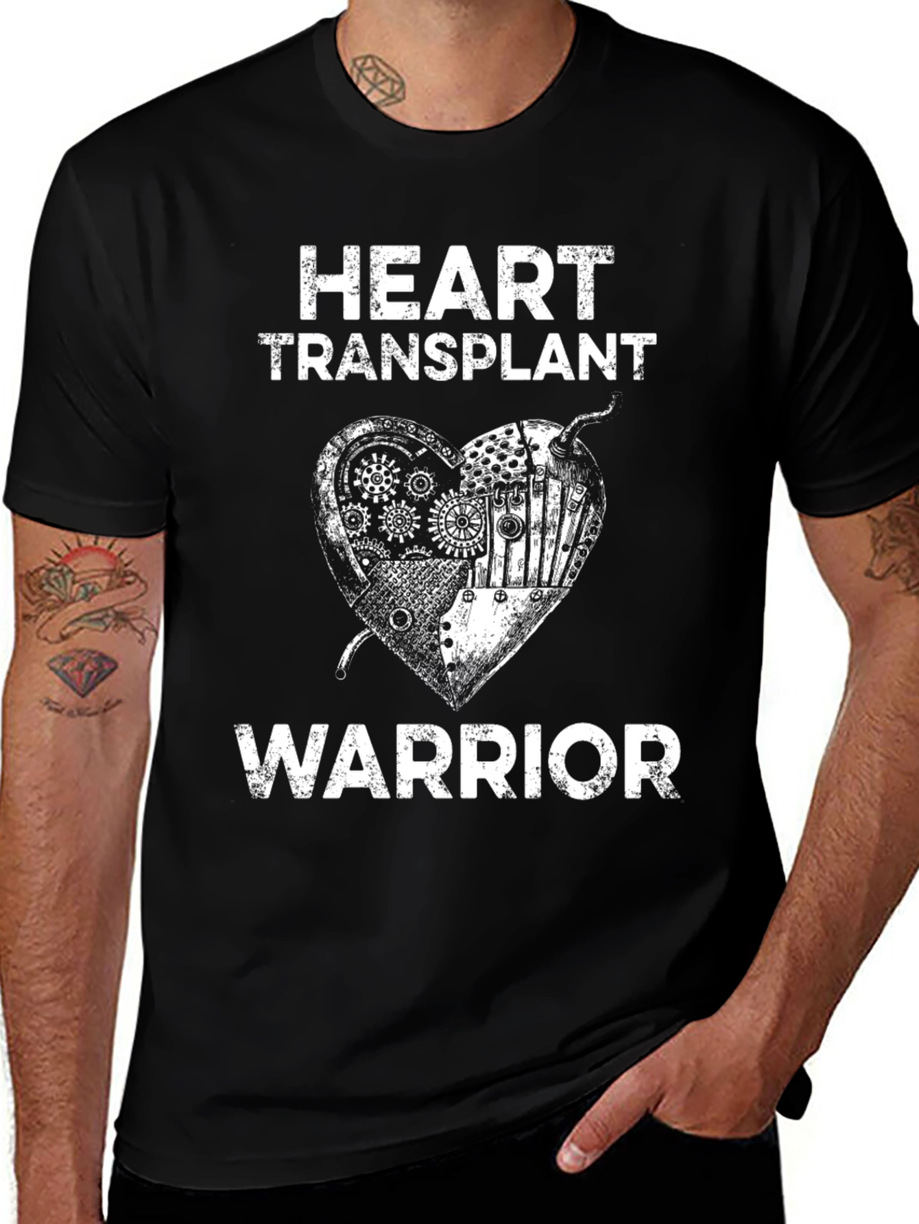 Heart Transplant Warrior Graphic T-Shirt