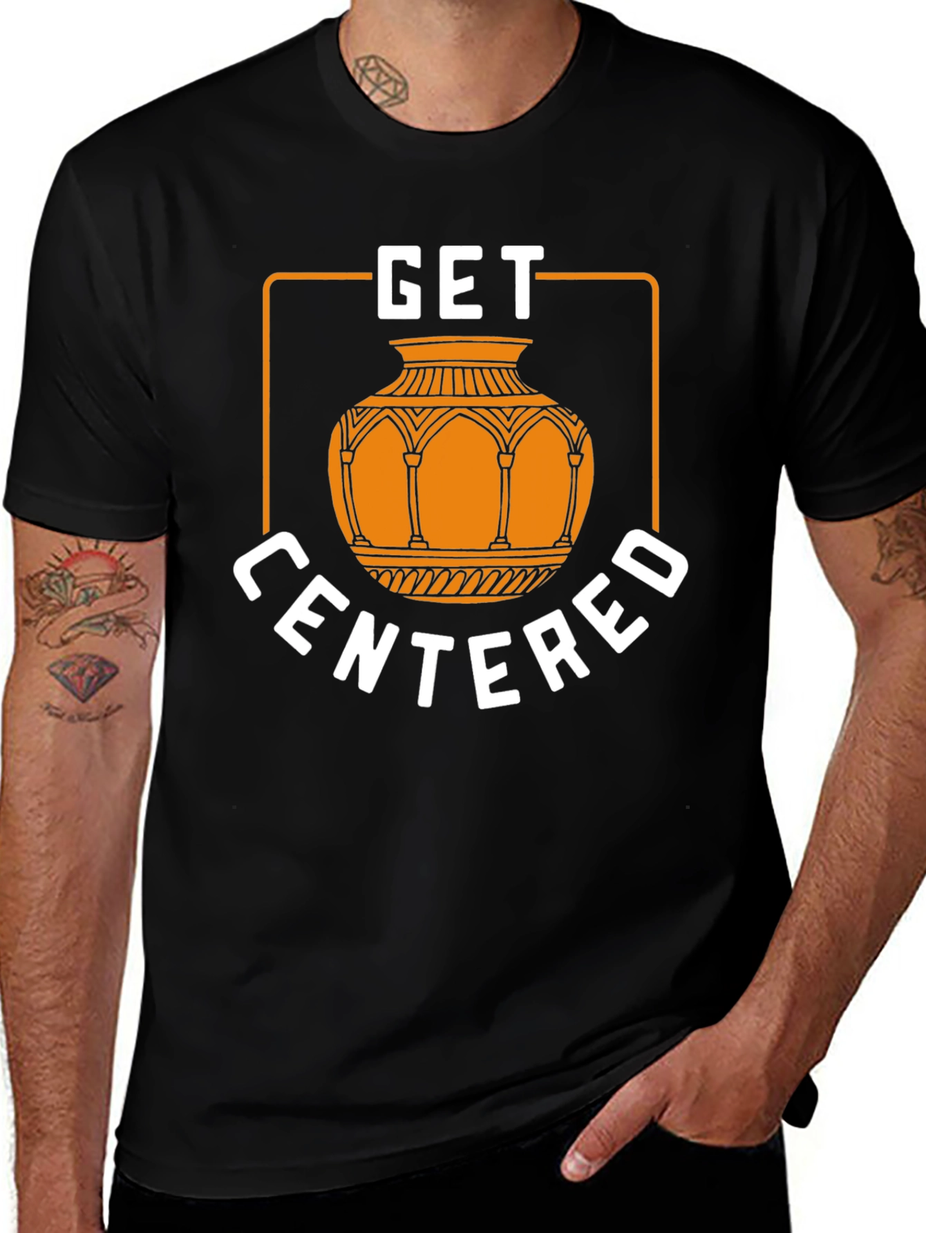 Variant 18 of Get Centered Graphic T-Shirt