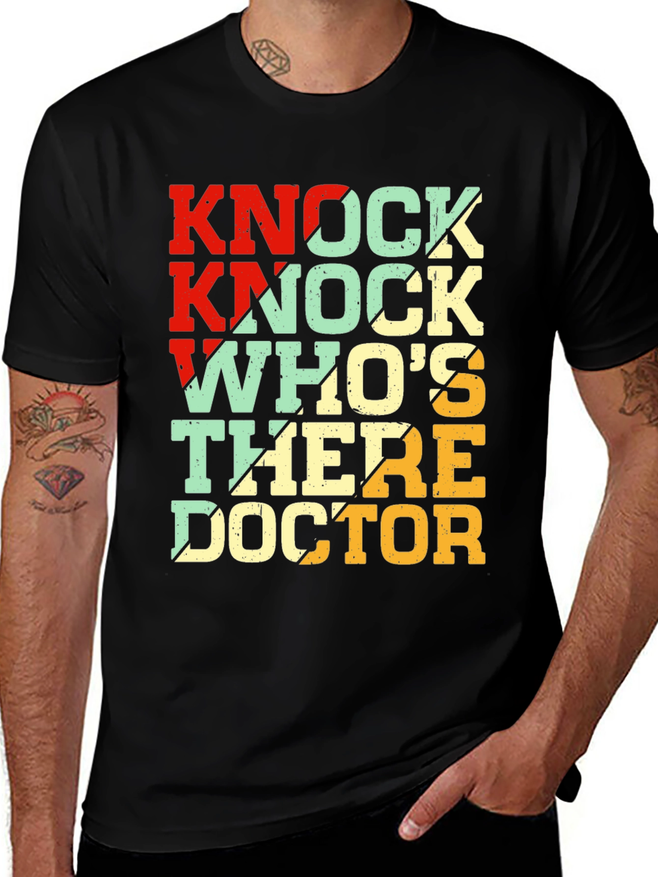 Variant 5 of Knock Knock Doctor T-Shirt - Funny Humor Tee