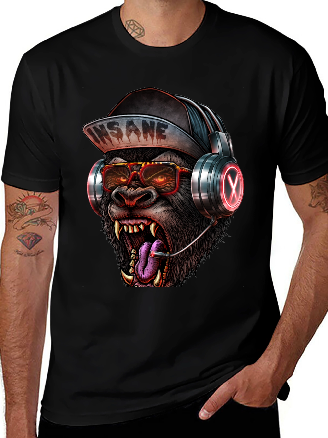 Variant 3 of Insane Gorilla Graphic T-Shirt
