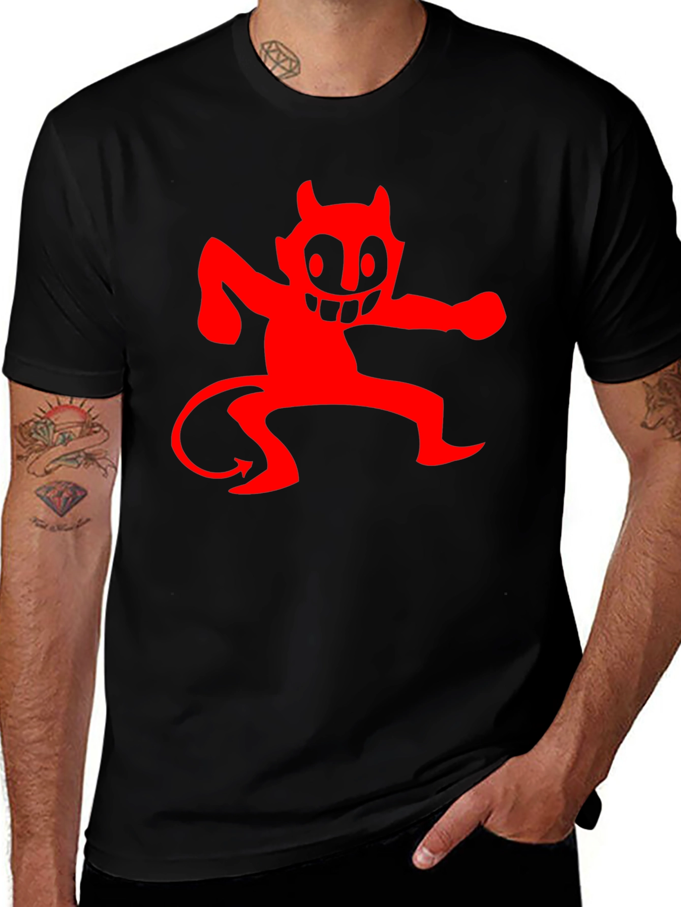 Red Devil Graphic Black T-Shirt