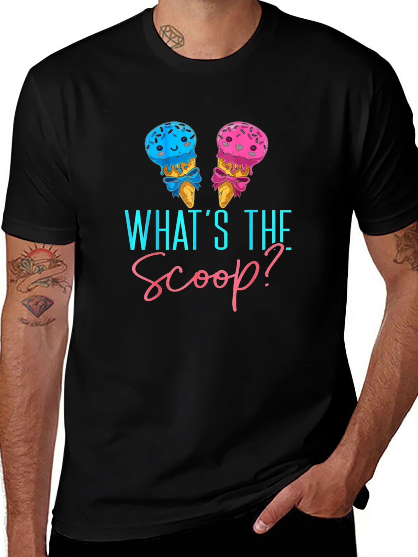Variant 23 of What's the Scoop? Gender Reveal T-Shirt