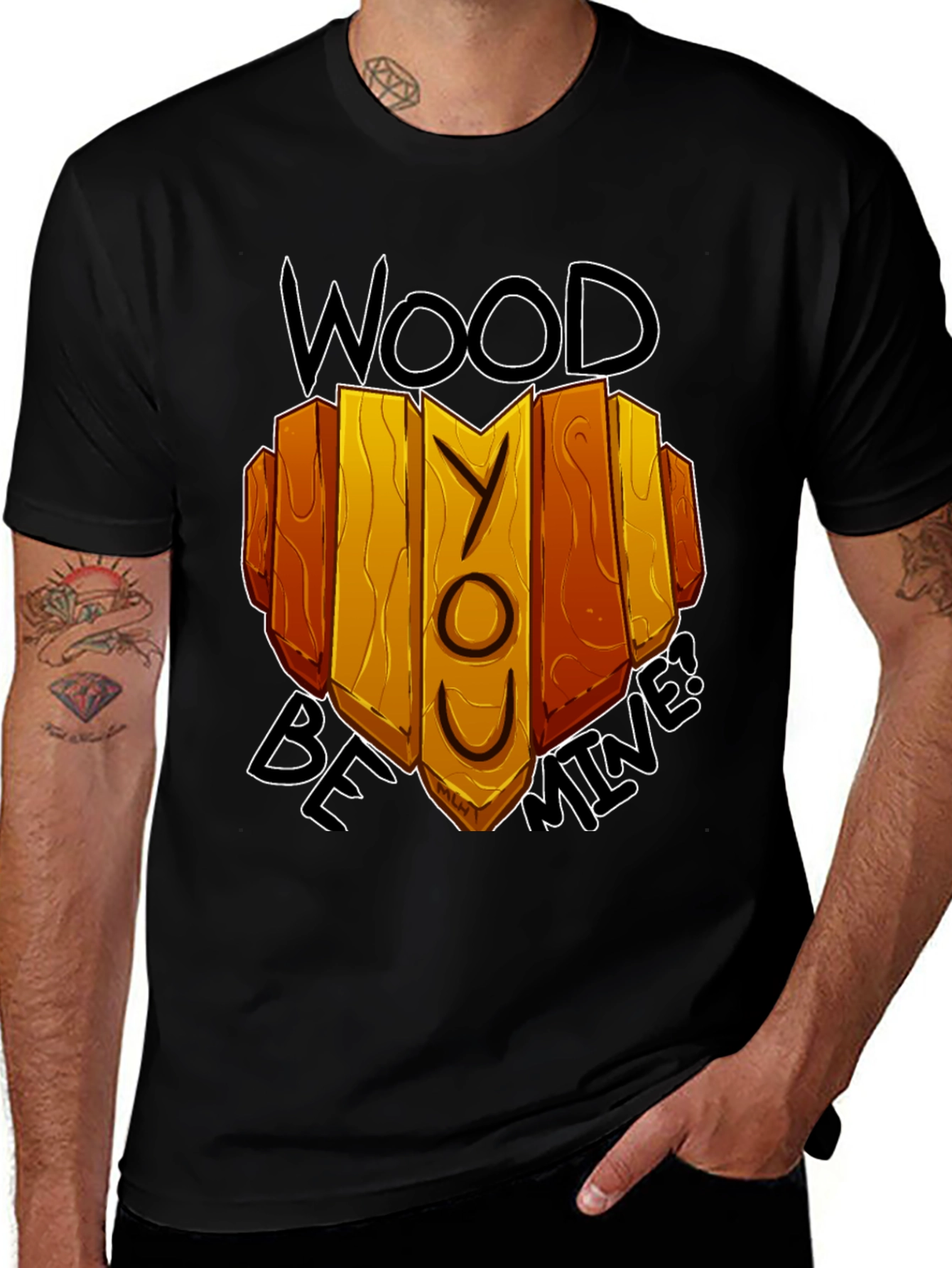 Variant 8 of Wood Be Mine Graphic Tee