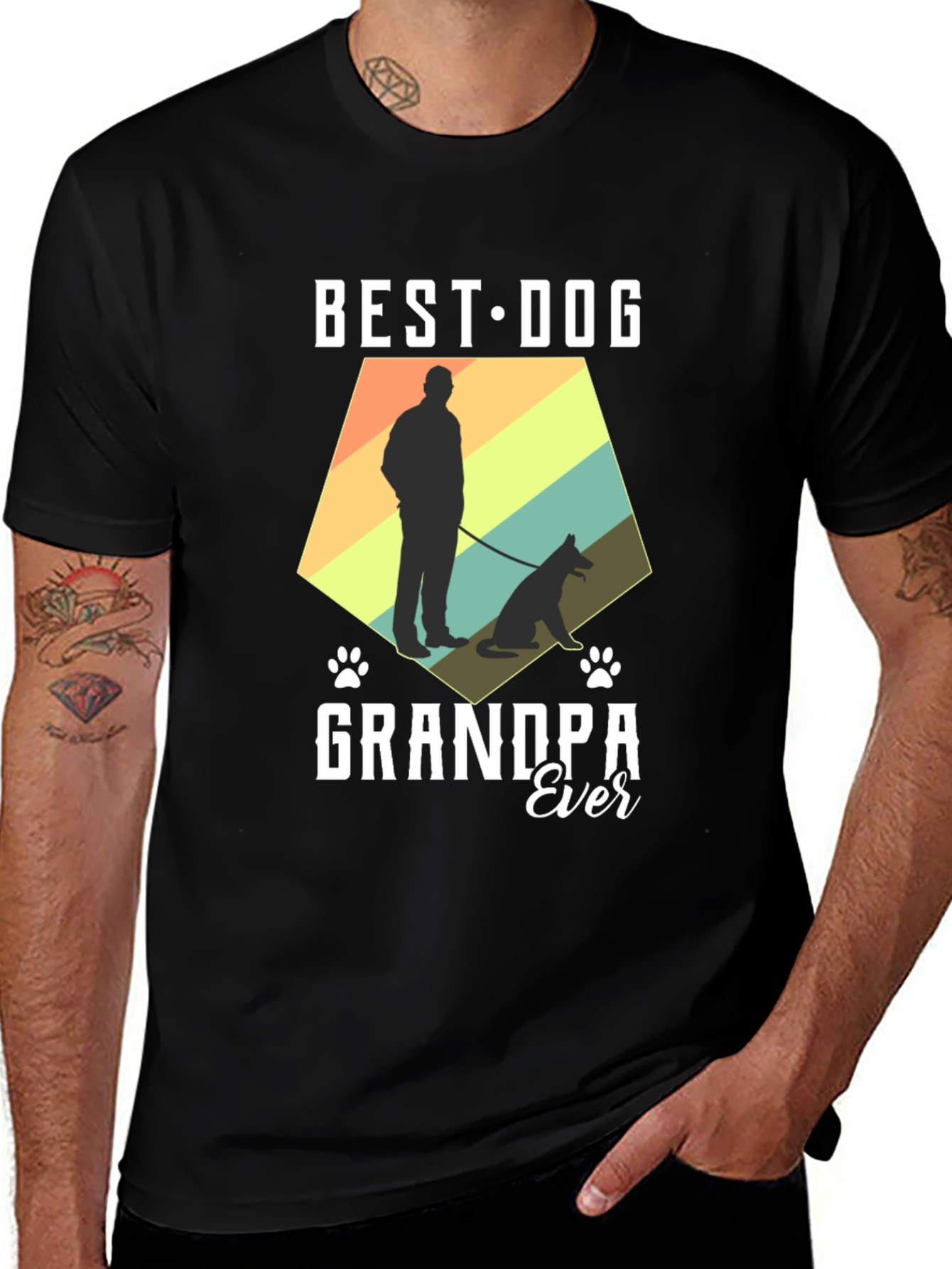 Best Dog Grandpa Ever T-Shirt