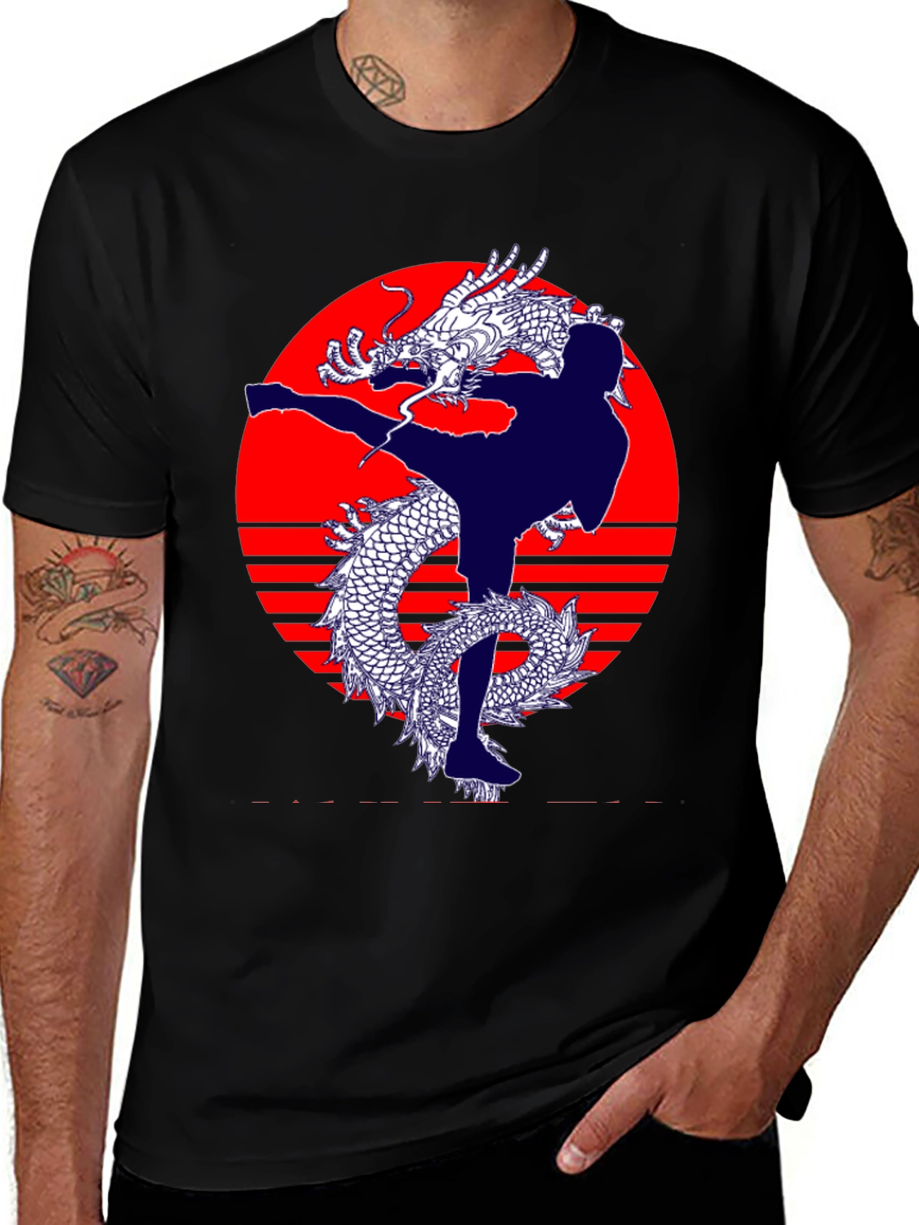 Variant 15 of Dragon Karate T-Shirt - Martial Arts Graphic Tee