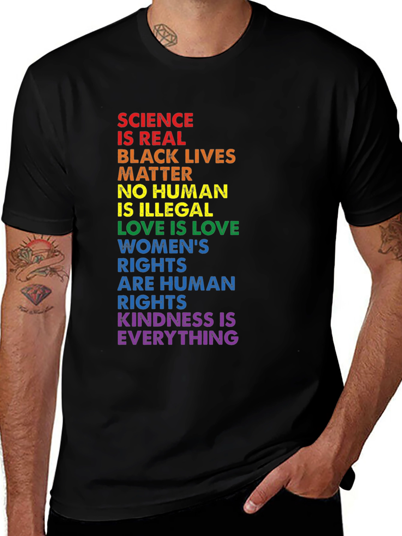Variant 26 of Equality Rights T-Shirt - Science Black Lives Love