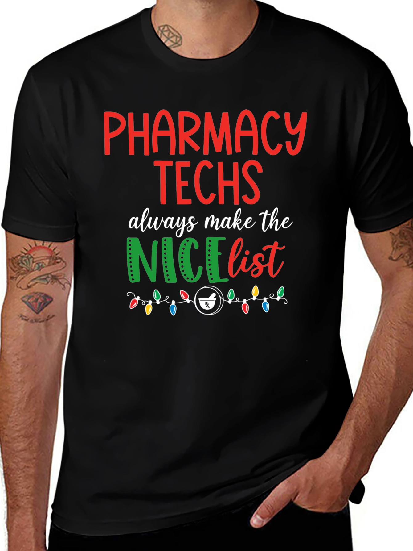 Pharmacy Techs Christmas T-Shirt