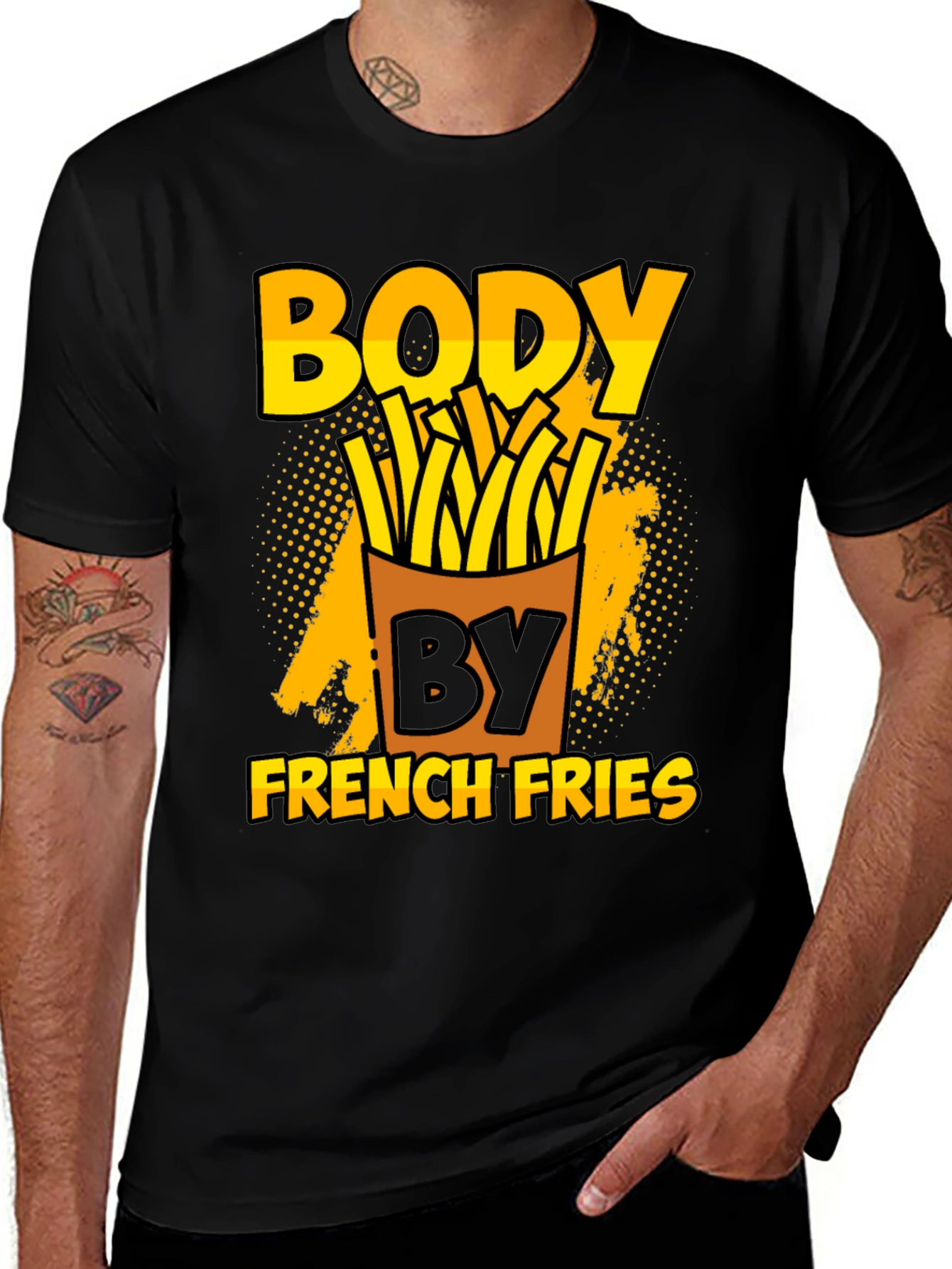 Body By French Fries Black T-Shirt