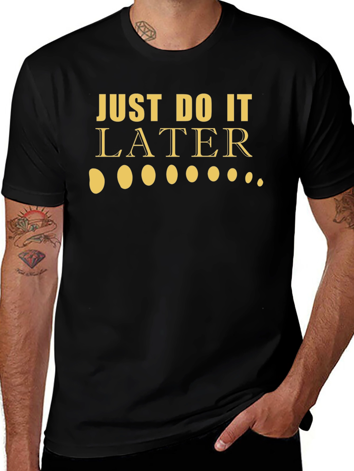 Variant 16 of Just Do It Later Funny Graphic Tee