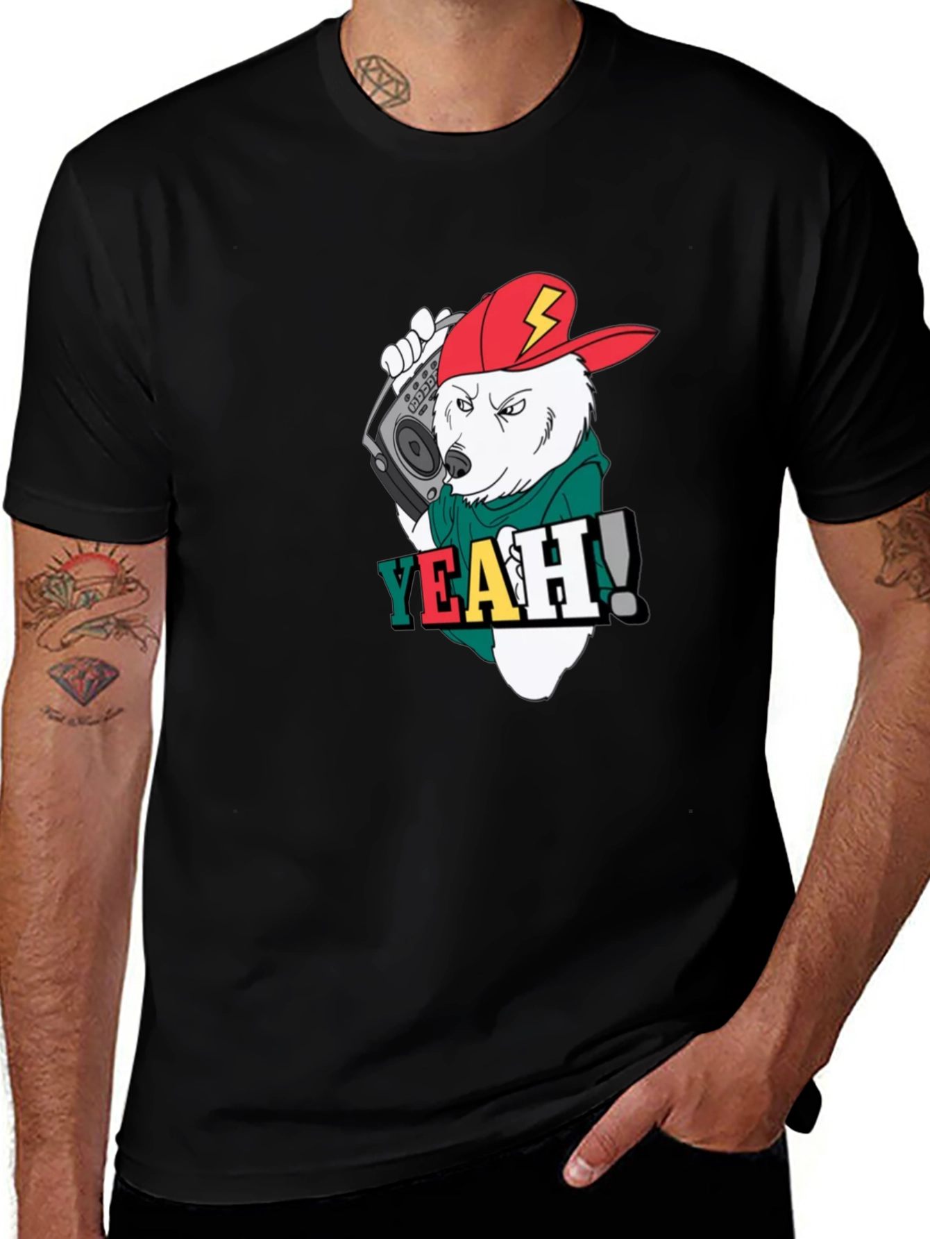 Variant 13 of Cool Bear Boombox T-Shirt
