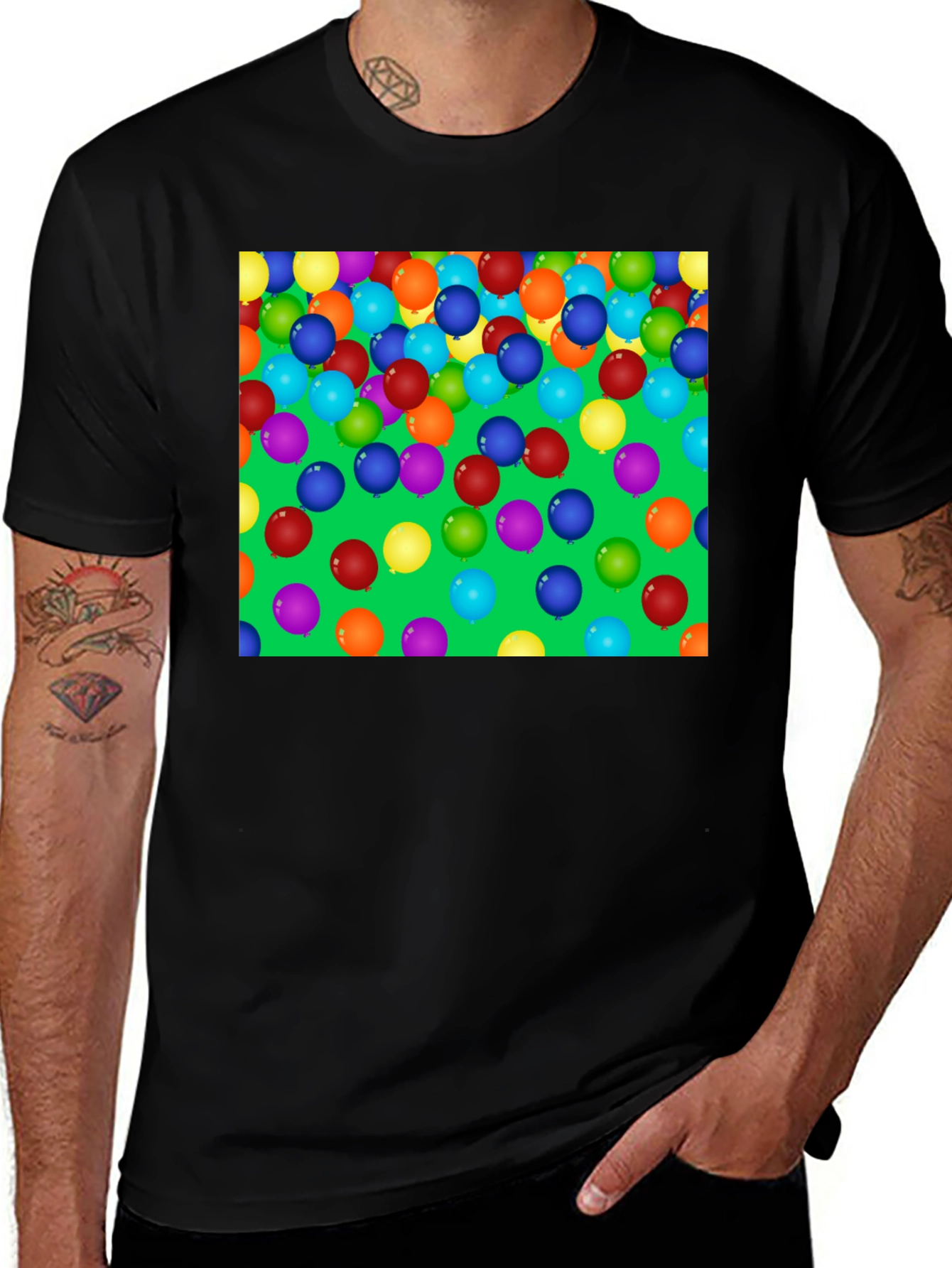 Variant 29 of Balloon Party T-Shirt - Fun & Festive Design