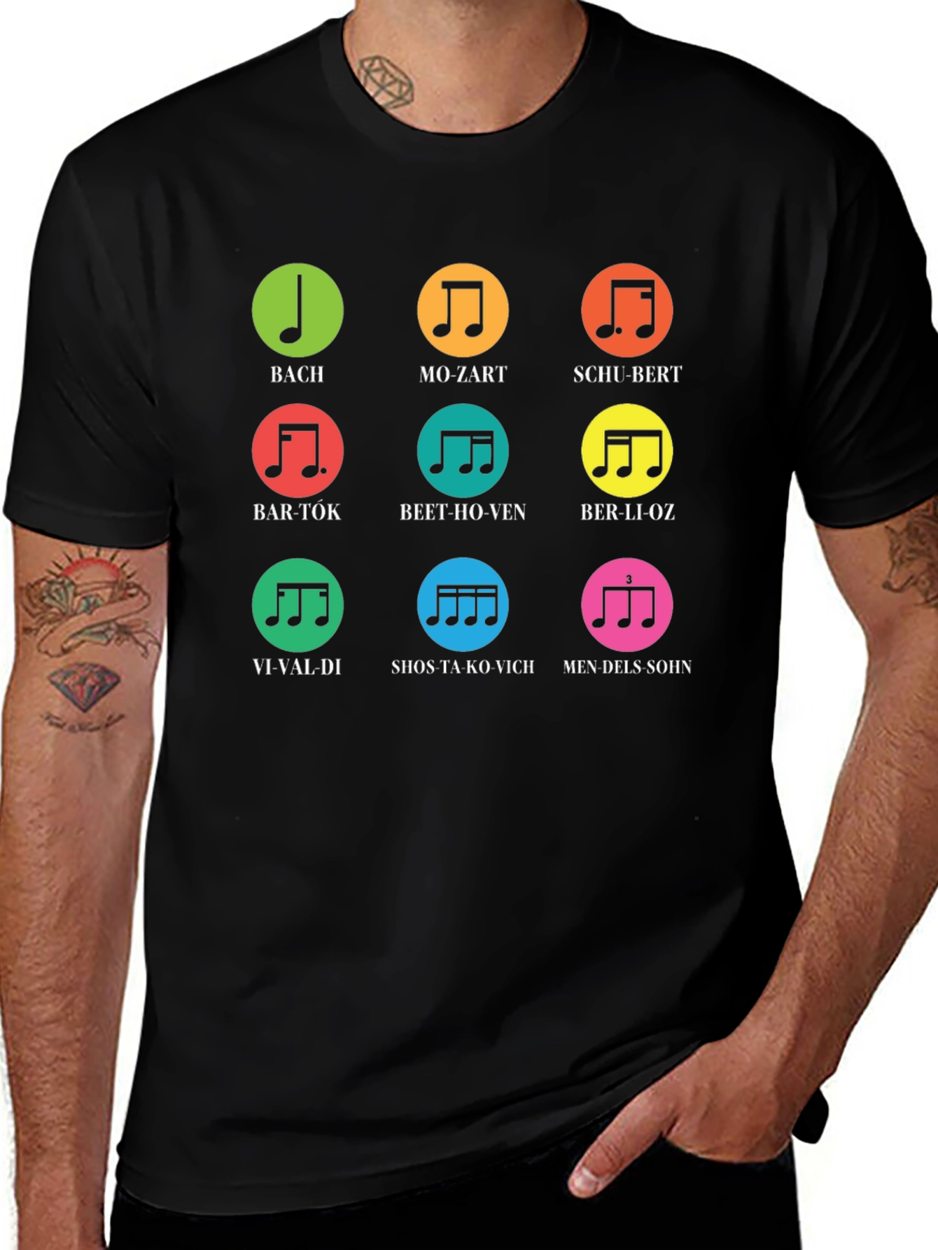 Variant 25 of Composer Notes T-Shirt