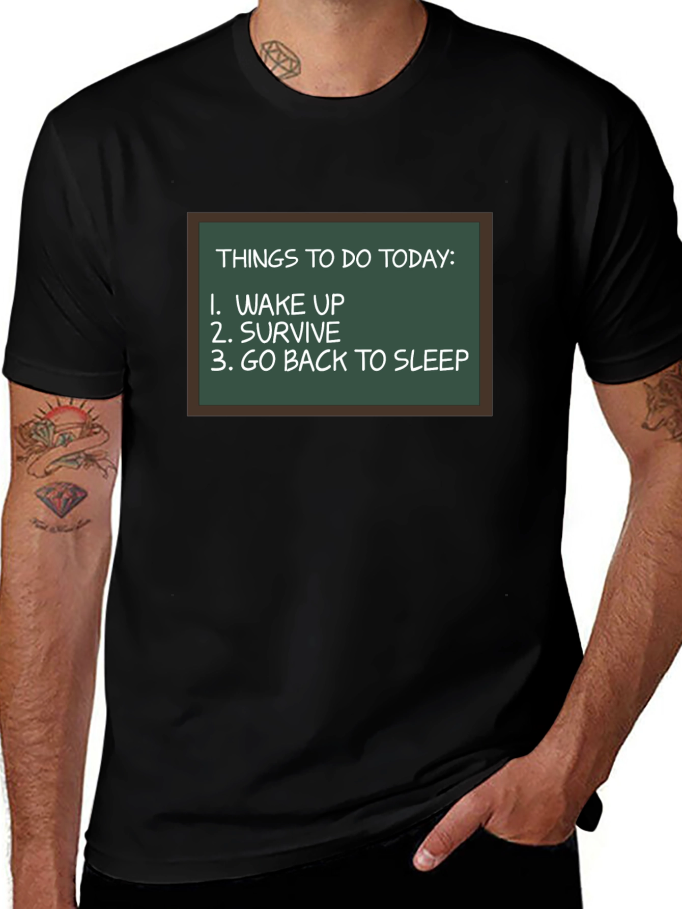 Variant 7 of Funny To-Do List Graphic Tee