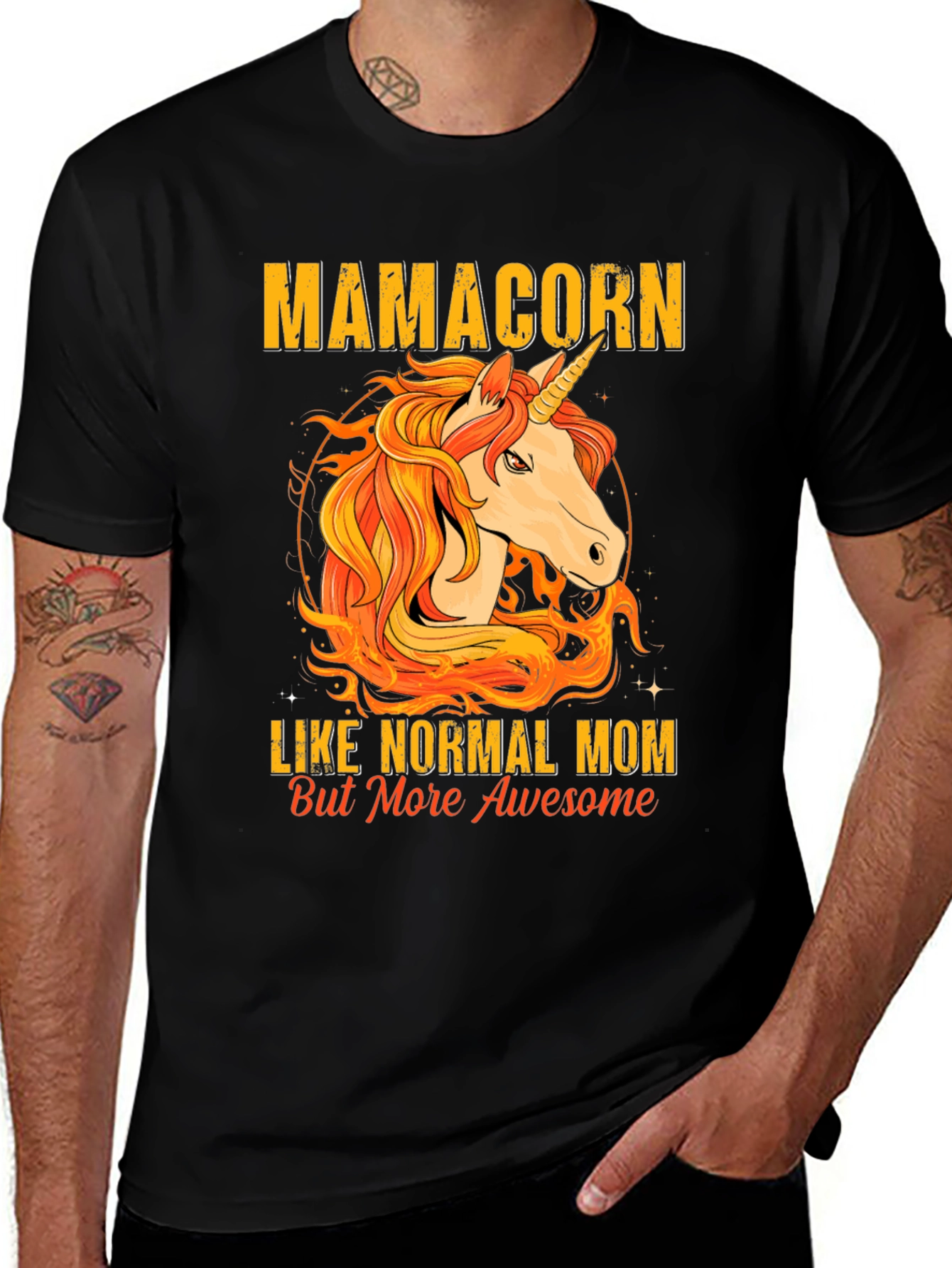 Variant 30 of Mamacorn Like Normal Mom Graphic T-Shirt