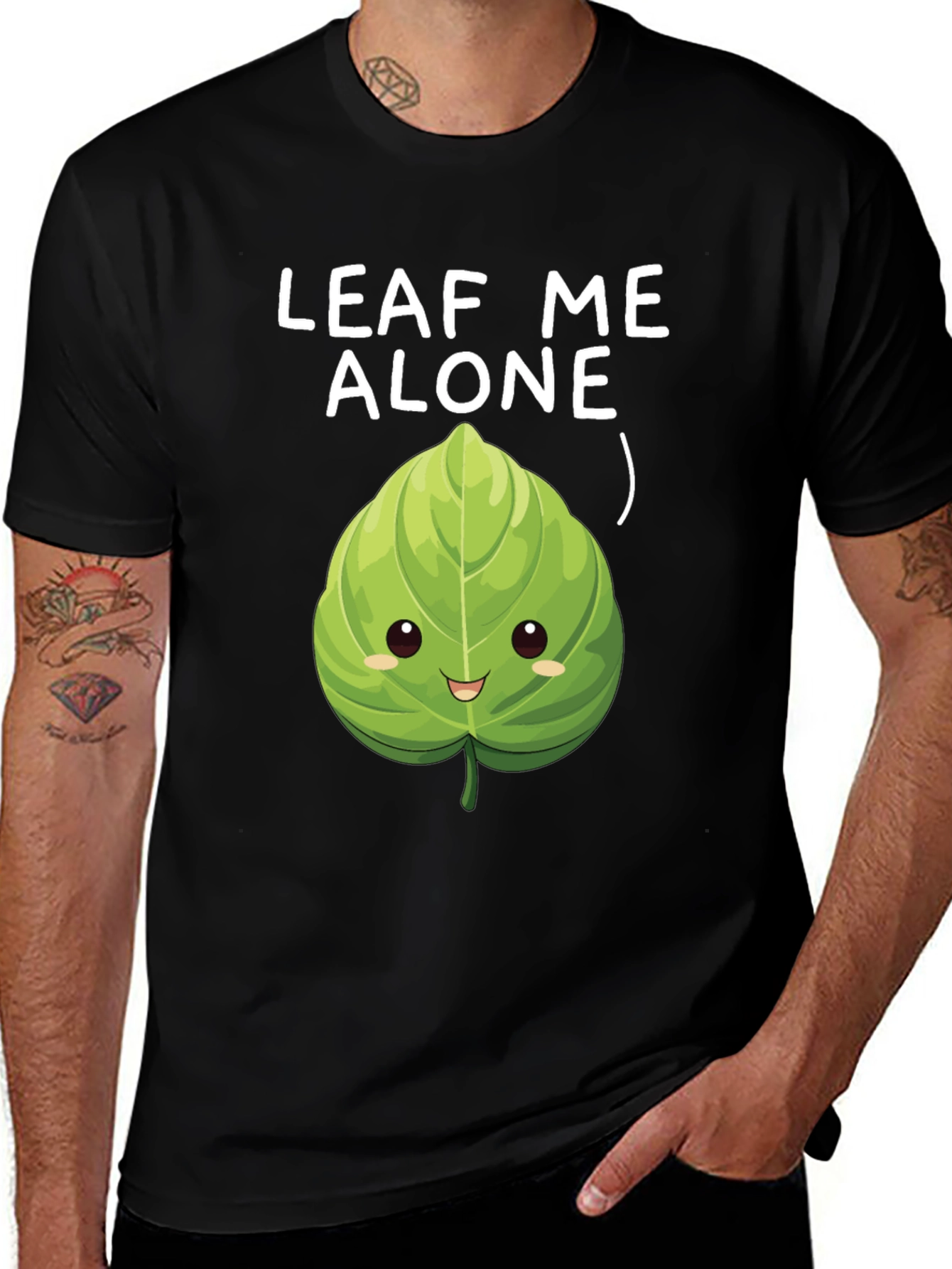 Variant 10 of Leaf Me Alone T-Shirt - Funny Plant Pun Tee