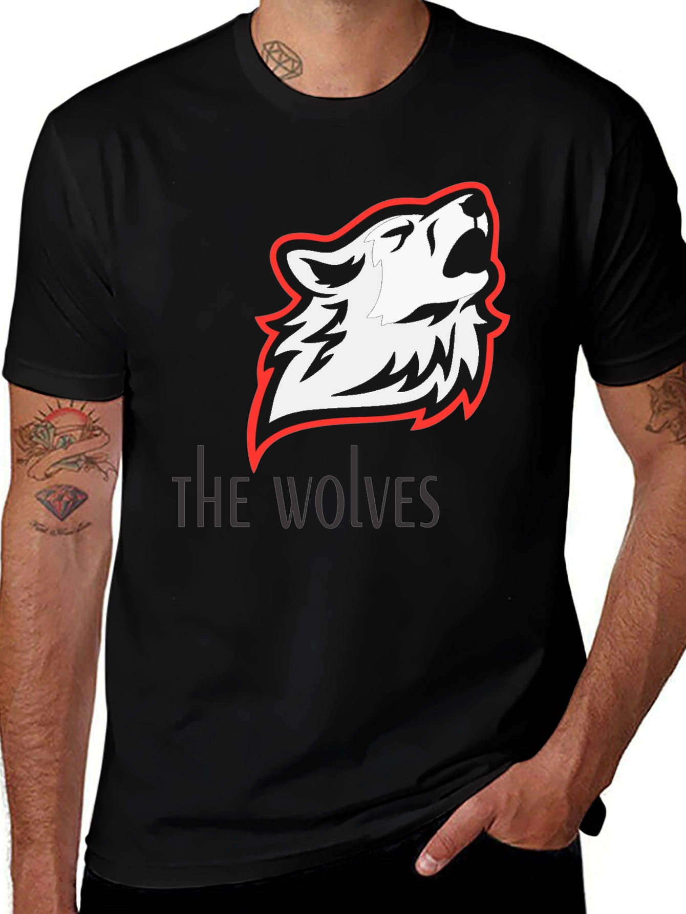 Variant 7 of The Wolves Graphic T-Shirt - Cool Design!