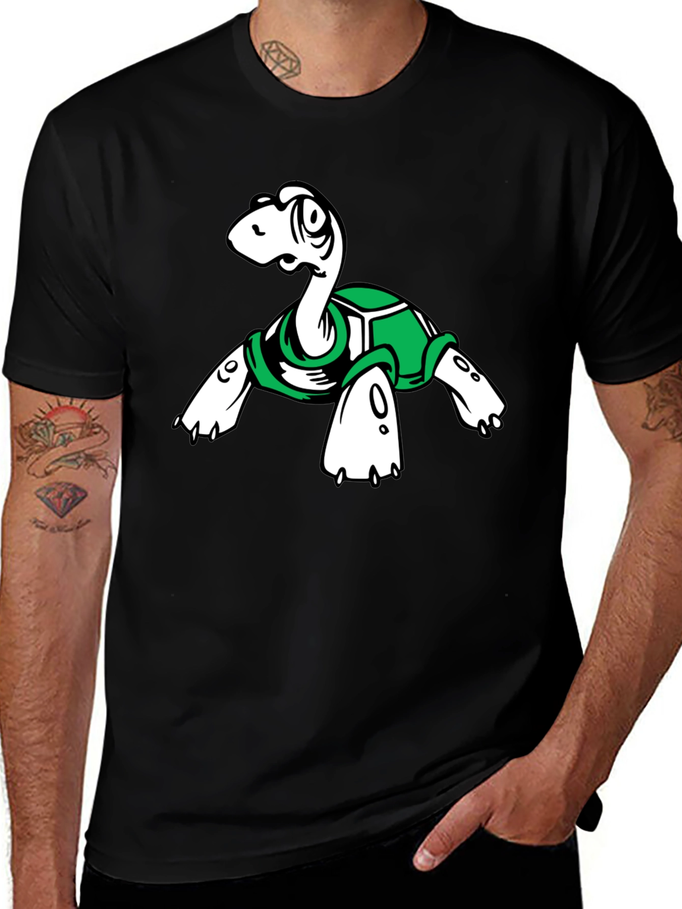 Variant 22 of Turtle Graphic Tee - Unique Cartoon Design