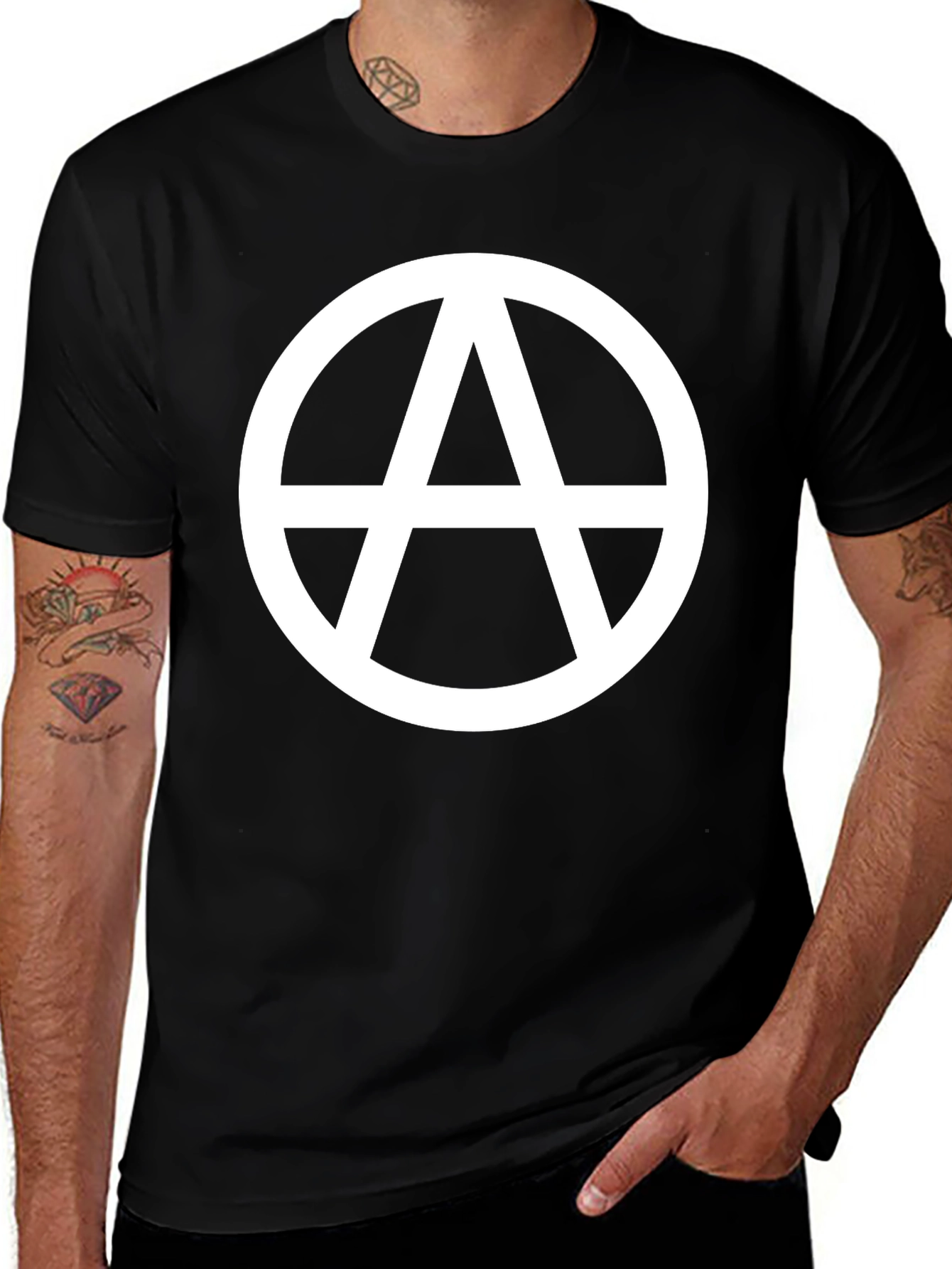 Variant 7 of Anarchy Symbol Graphic T-Shirt