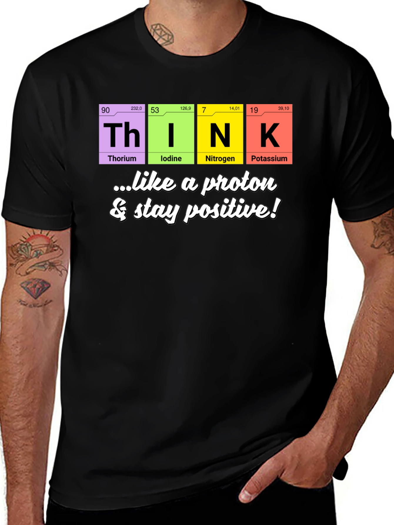 Variant 4 of Think Like a Proton T-Shirt